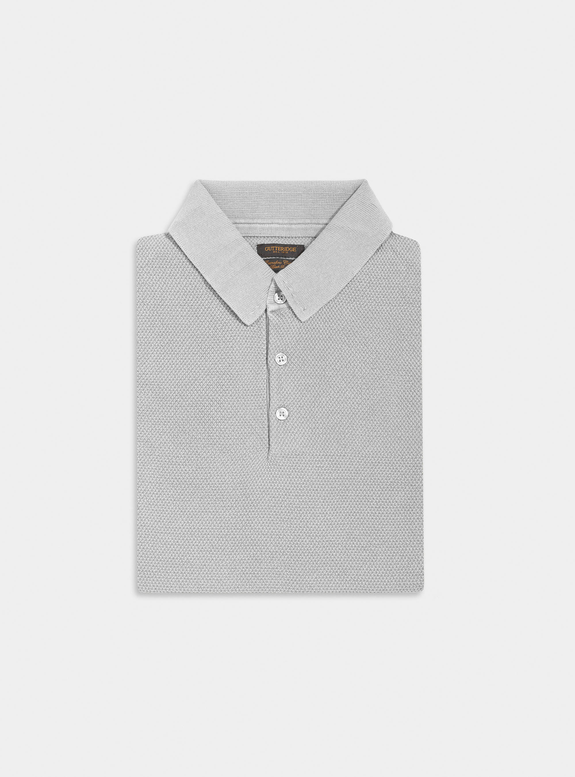 Maglia a polo a maniche corte in cotone, PERLA 0178C