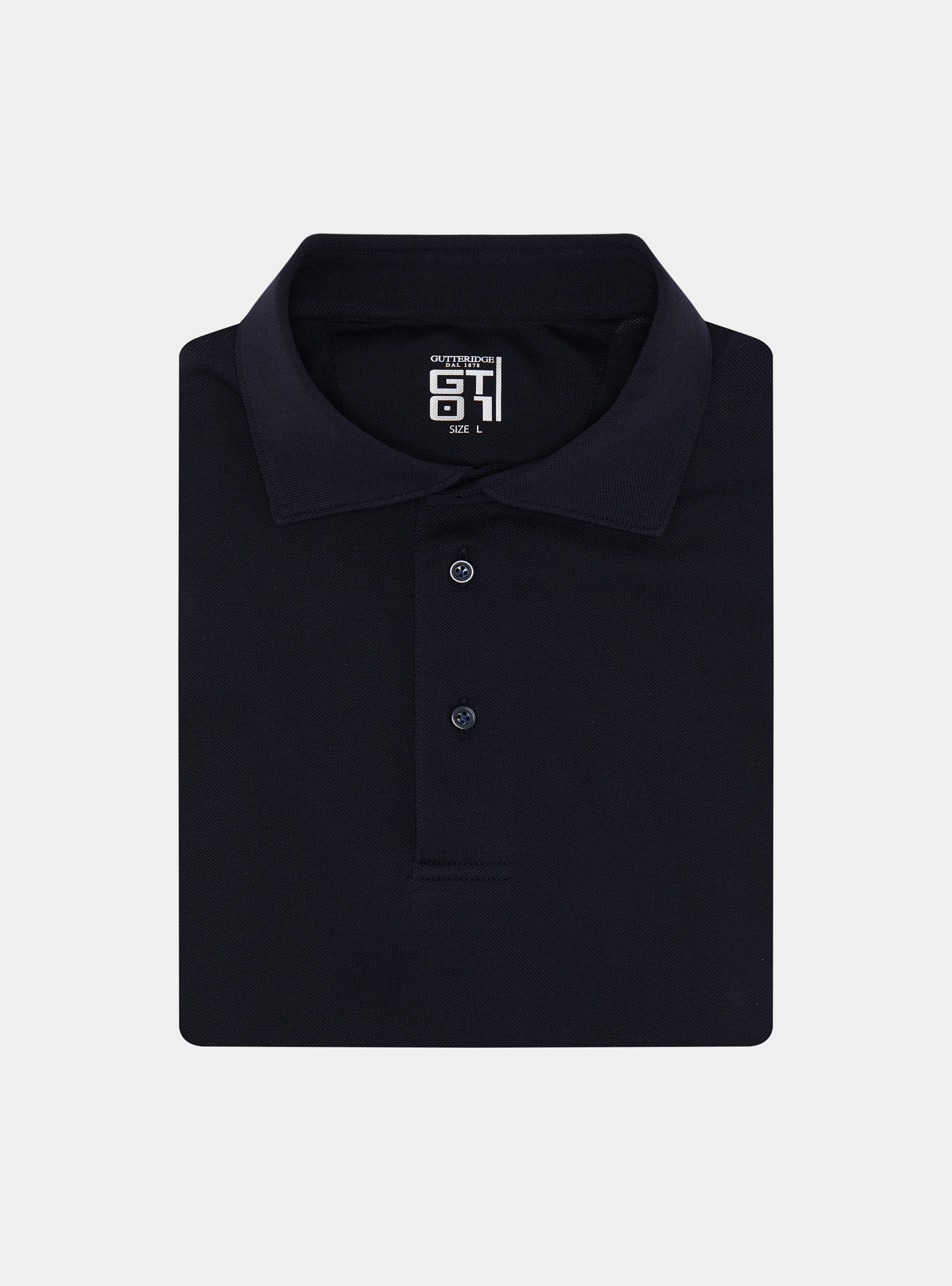 GT01 stretch pique polo shirt, NAVY BLUE