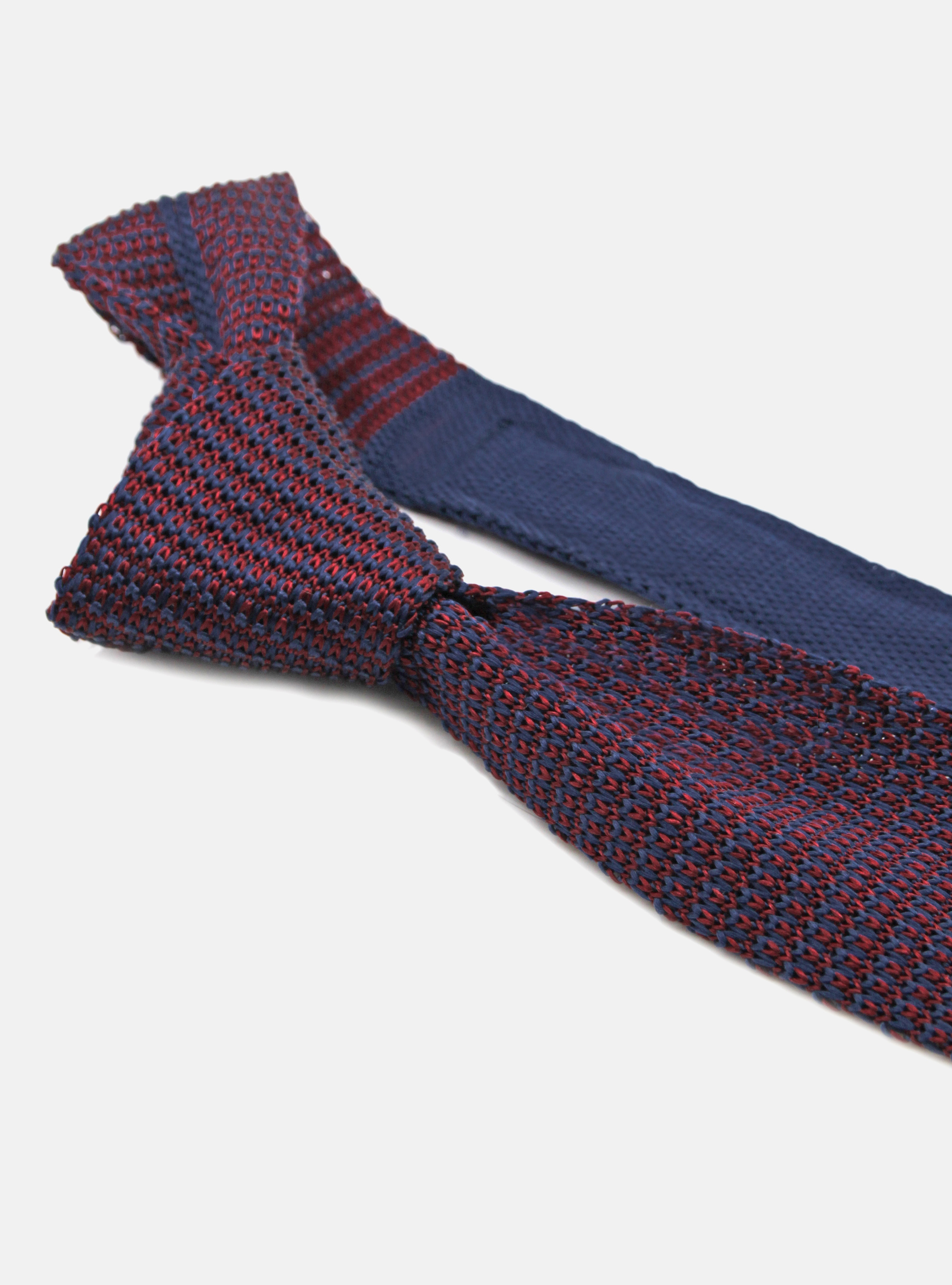 Cravatta in maglia bicolore, BLU