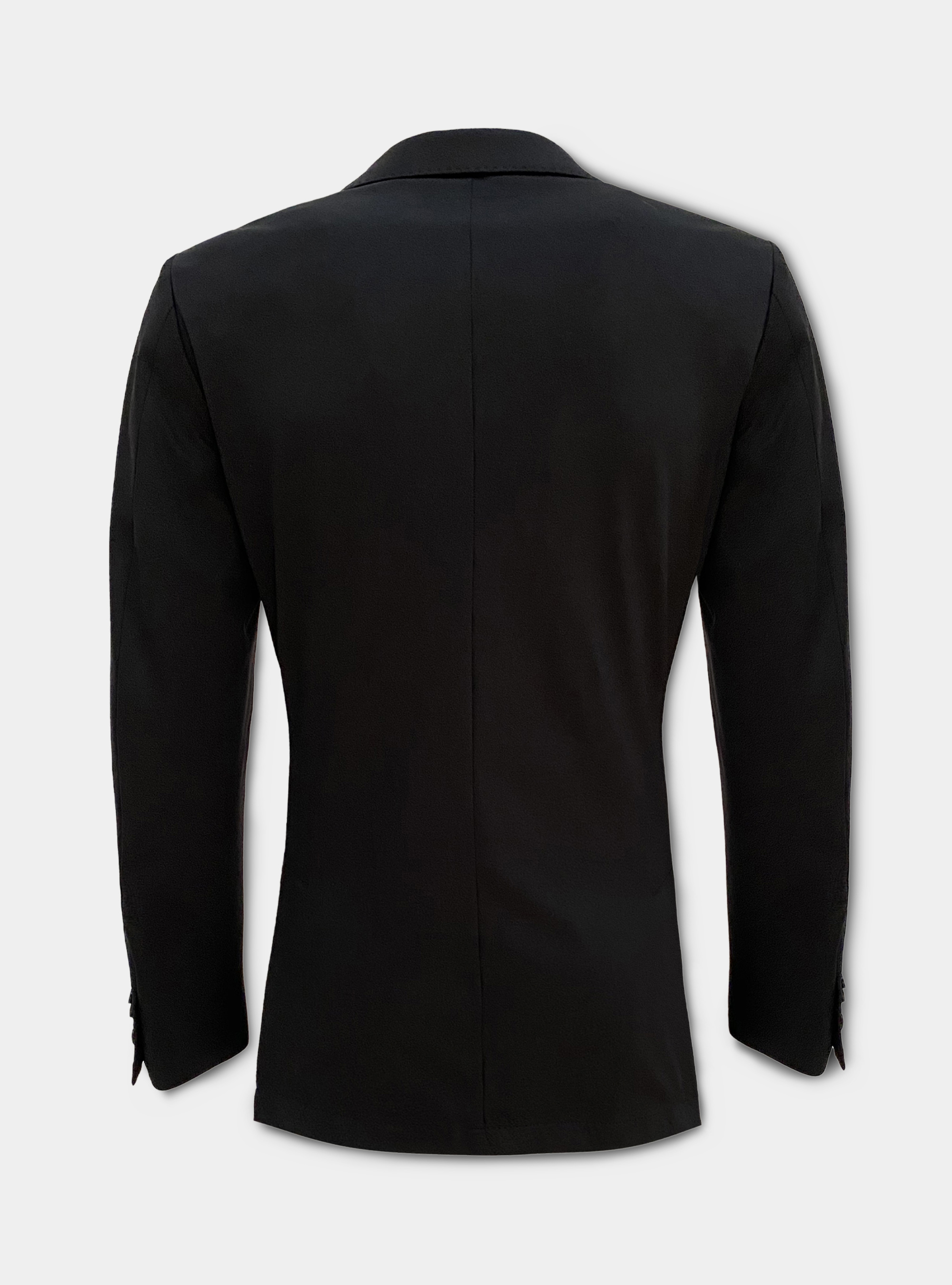 Chaqueta de tela t&eacute;cnica de viaje, NEGRO