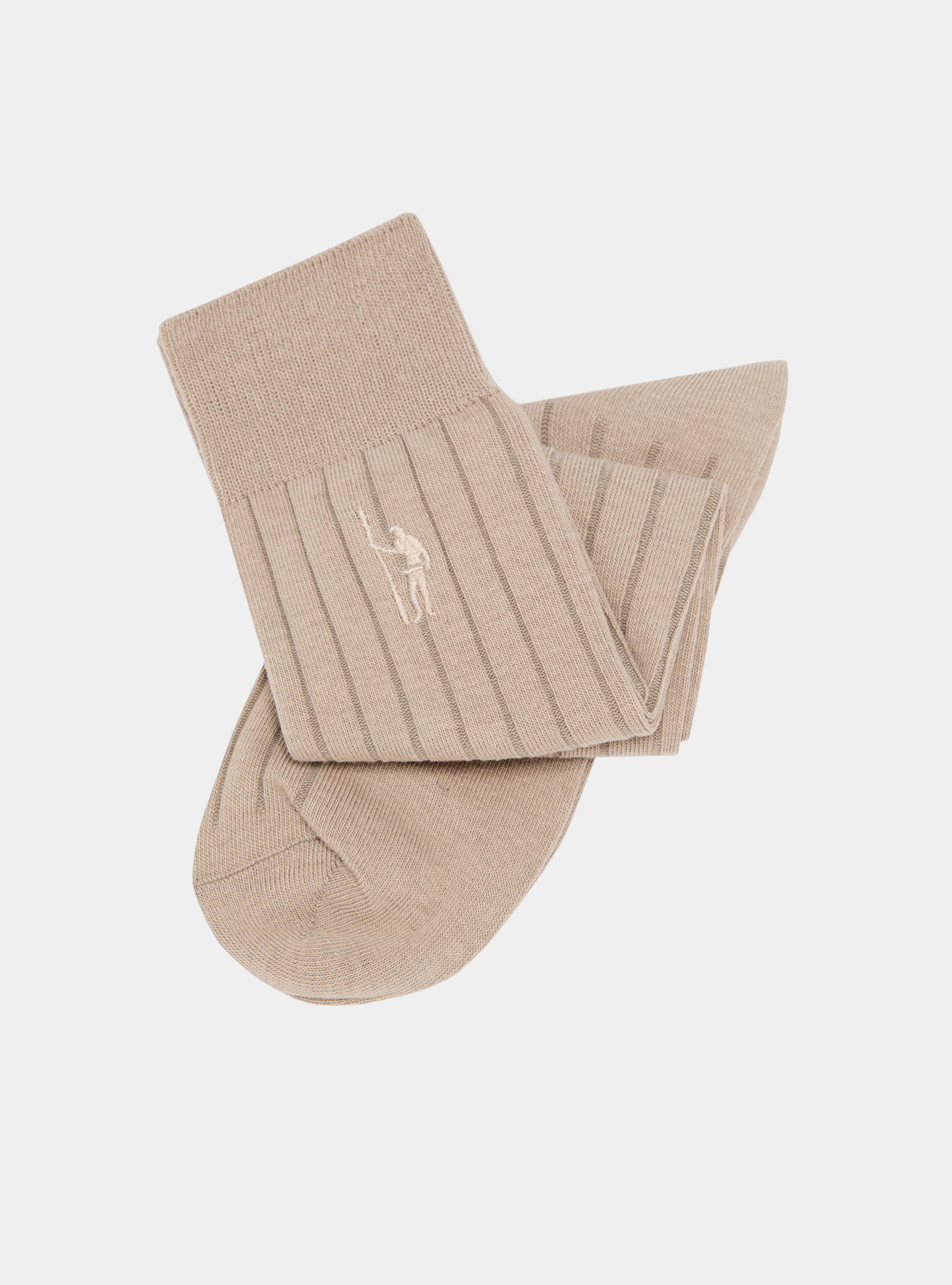 Calcetines de canalé con bordado, ARENA