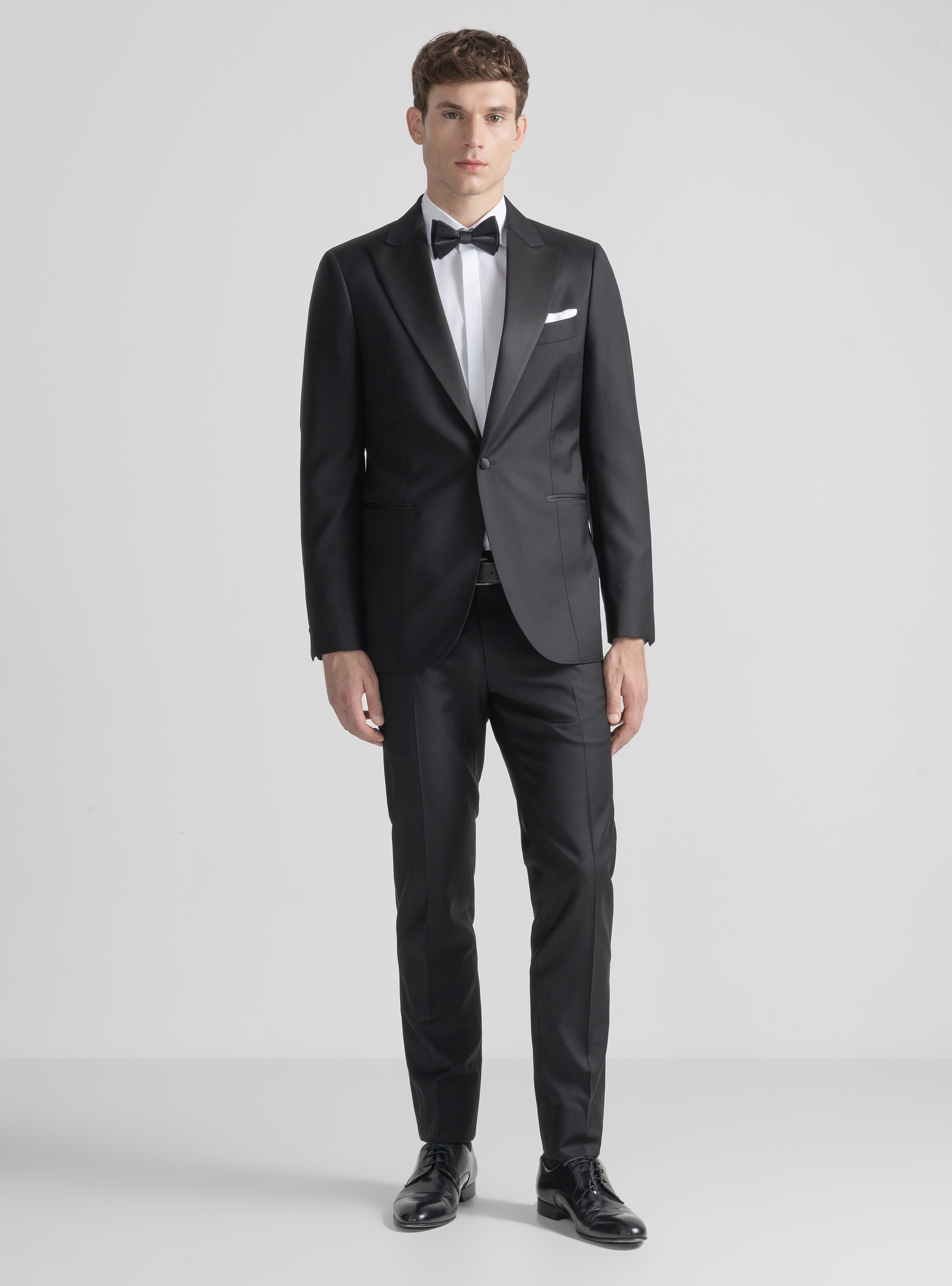 Vitale Barberis Canonico wool tuxedo blazer, BLACK