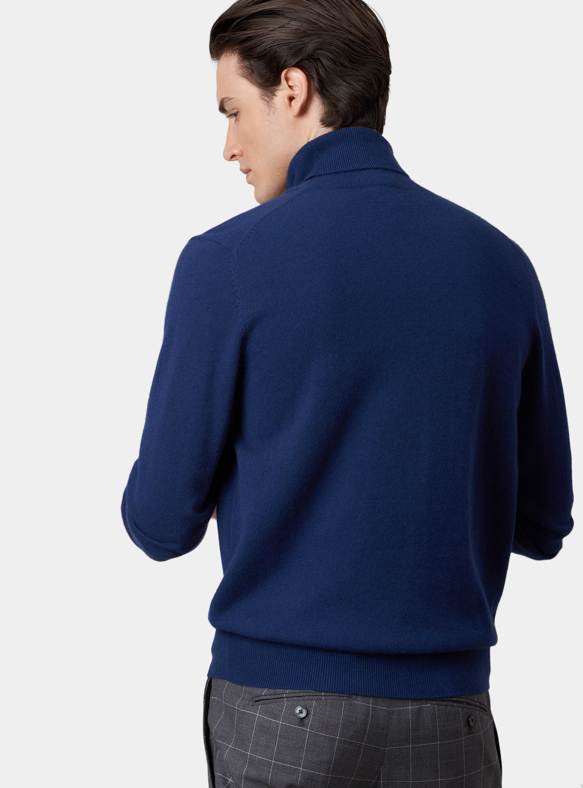 High neck sweater 100% cashmere, BASALT