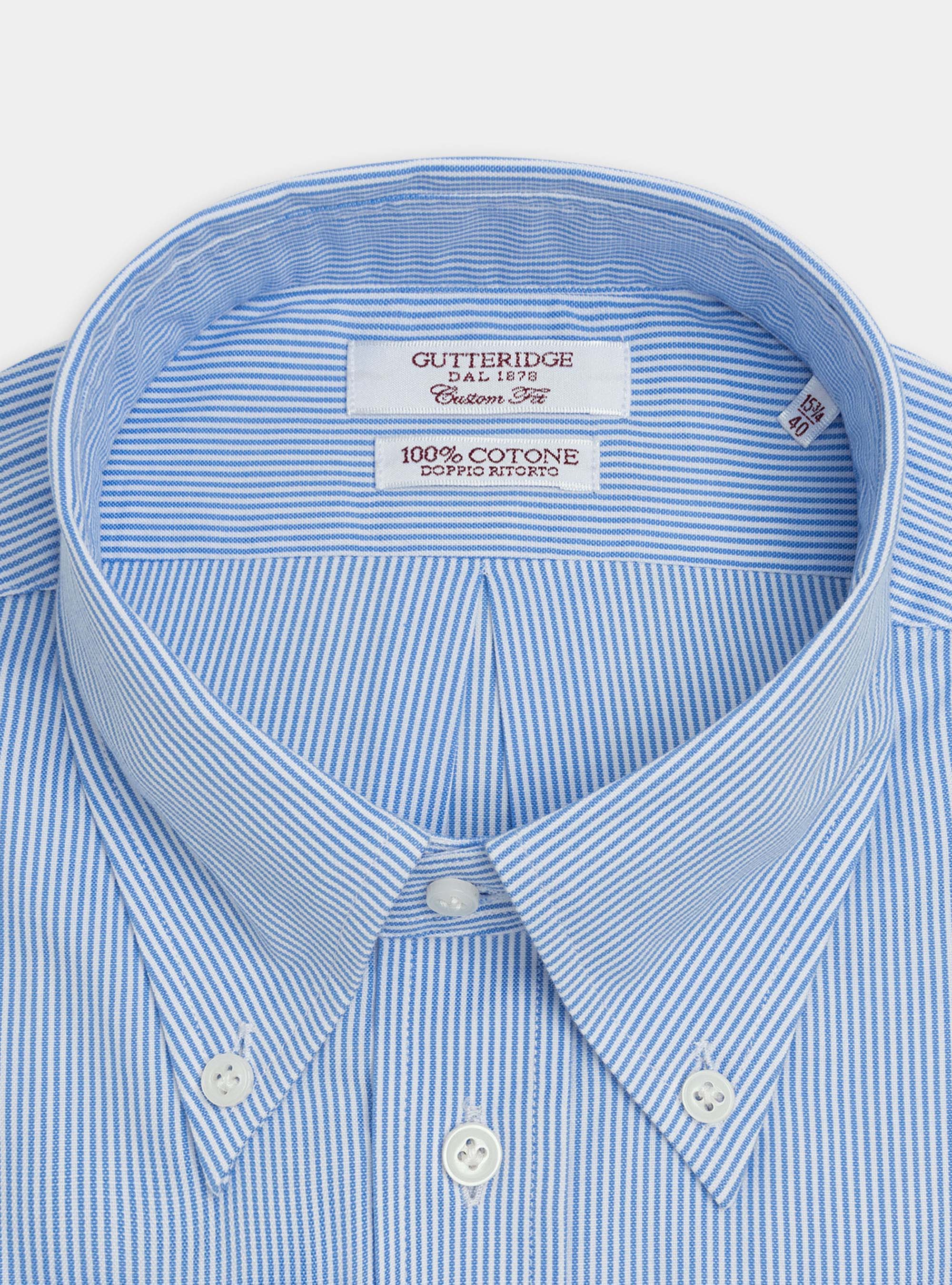 Comfortable classic fit shirt with oxford button-down collar, LIGHT BLUE
