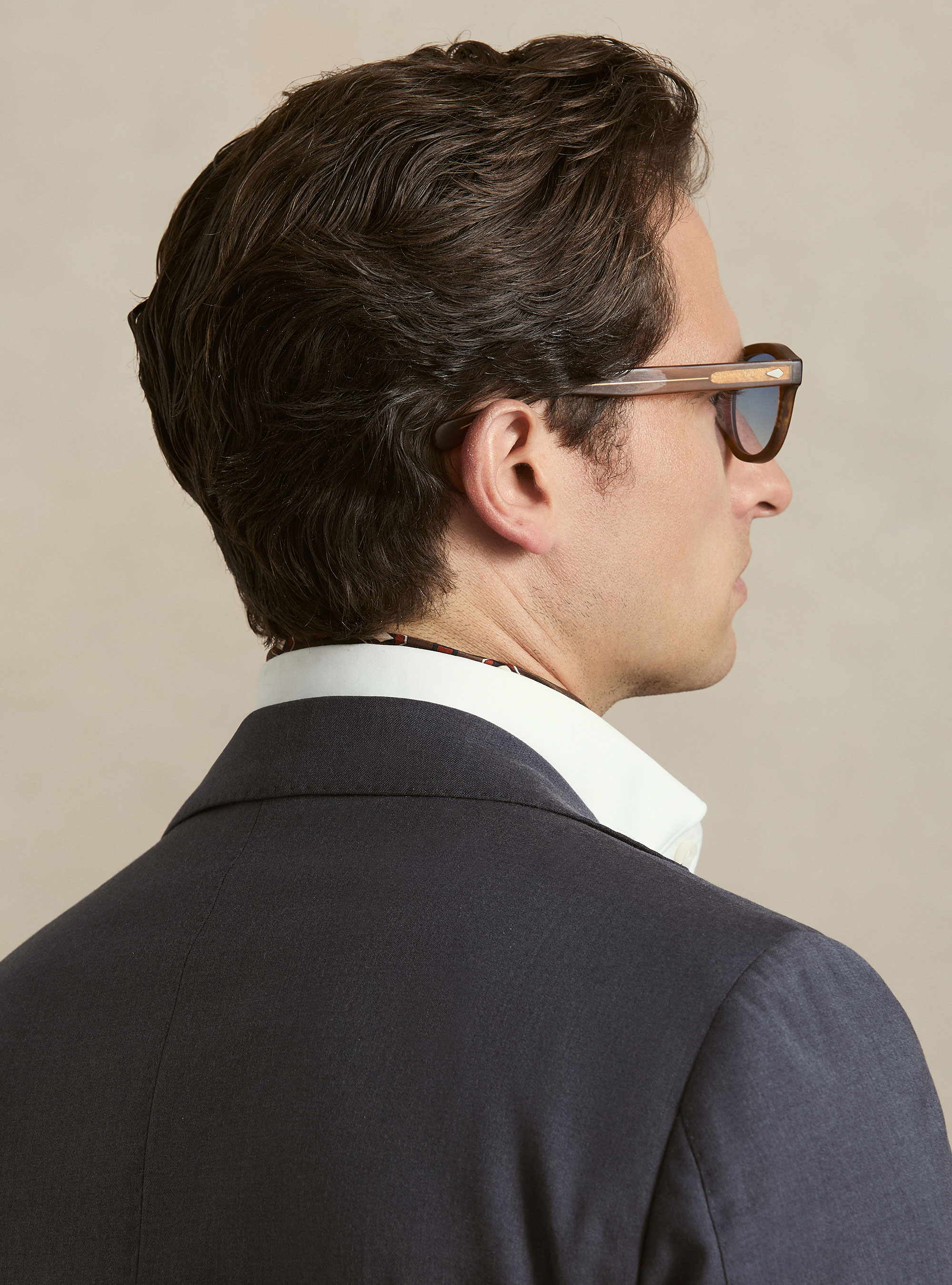 Slim fit classic suit blazer, INK