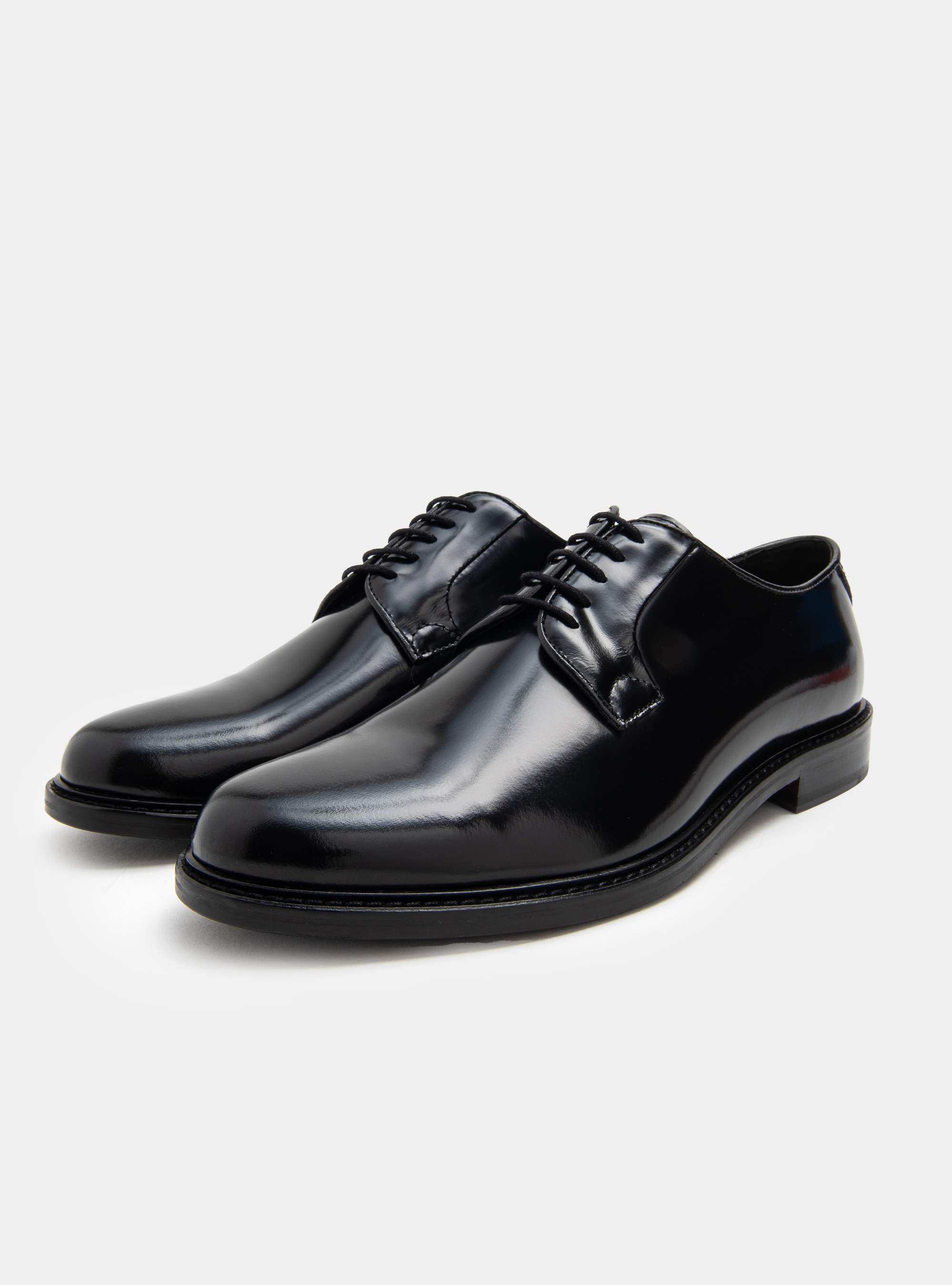 Derby in pelle abrasivata, NERO