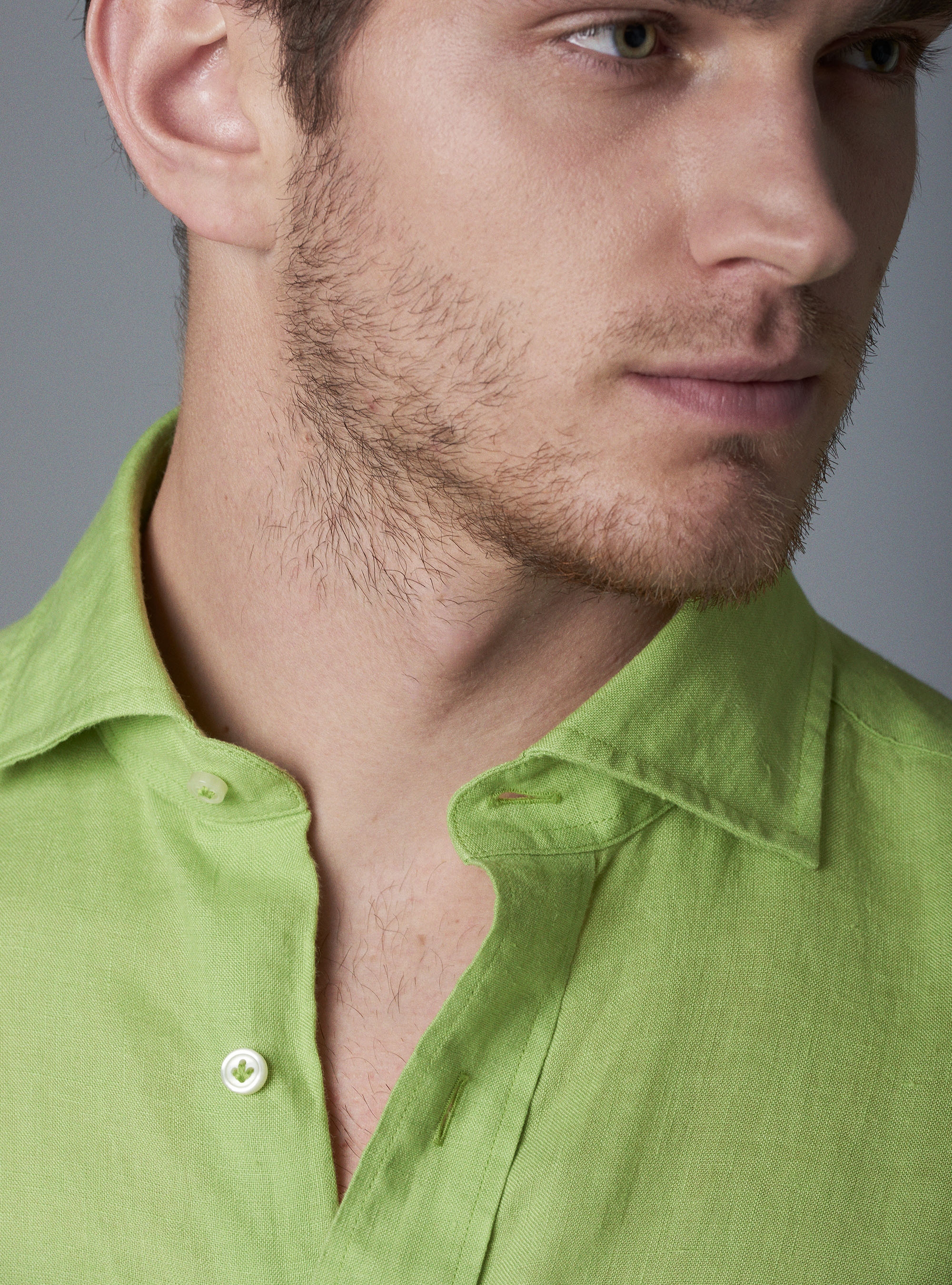 Linen shirt, GREEN