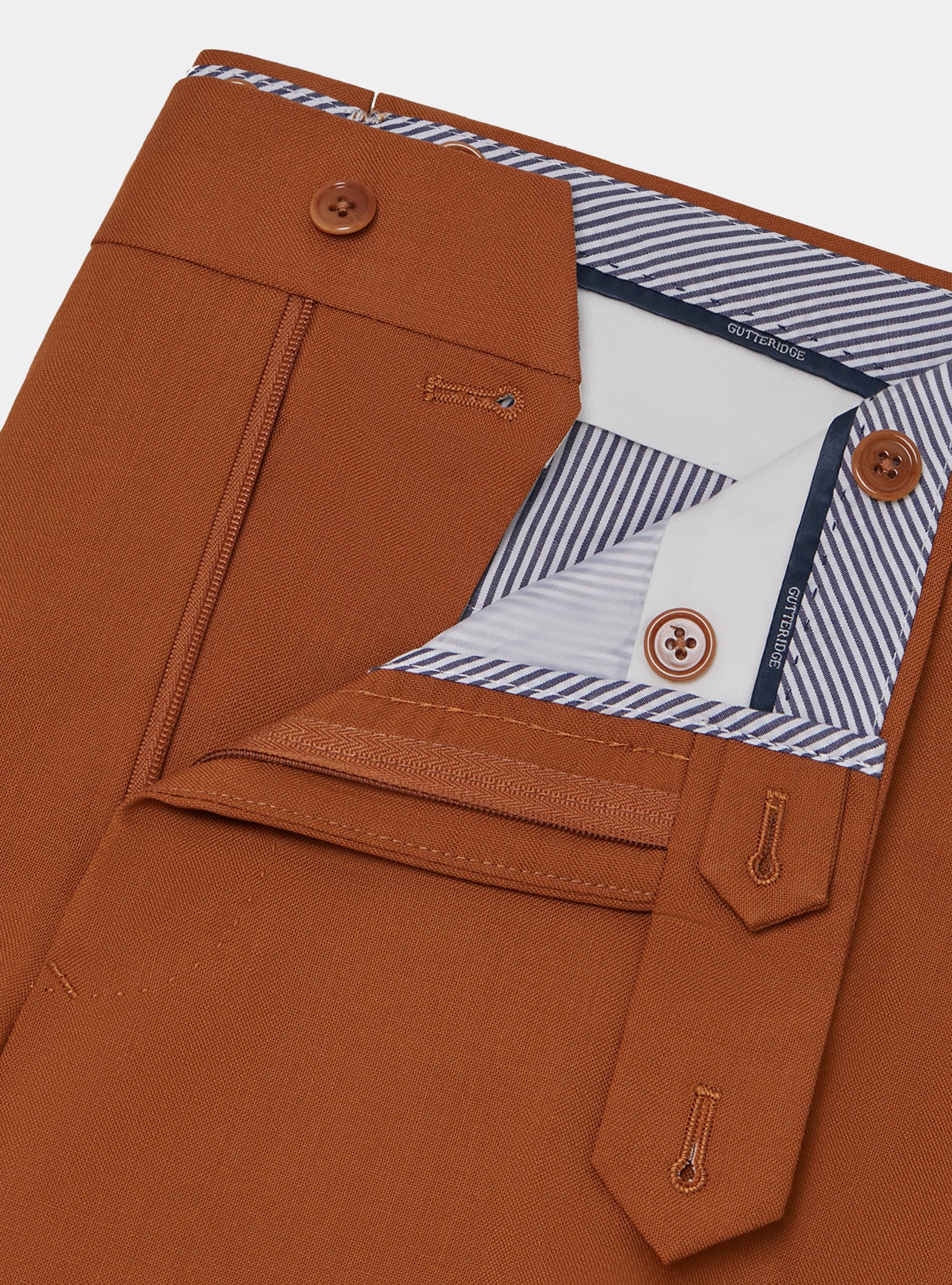 Pantaloni in pura lana Vitale Barberis Canonico, 0522C CARAMELLO