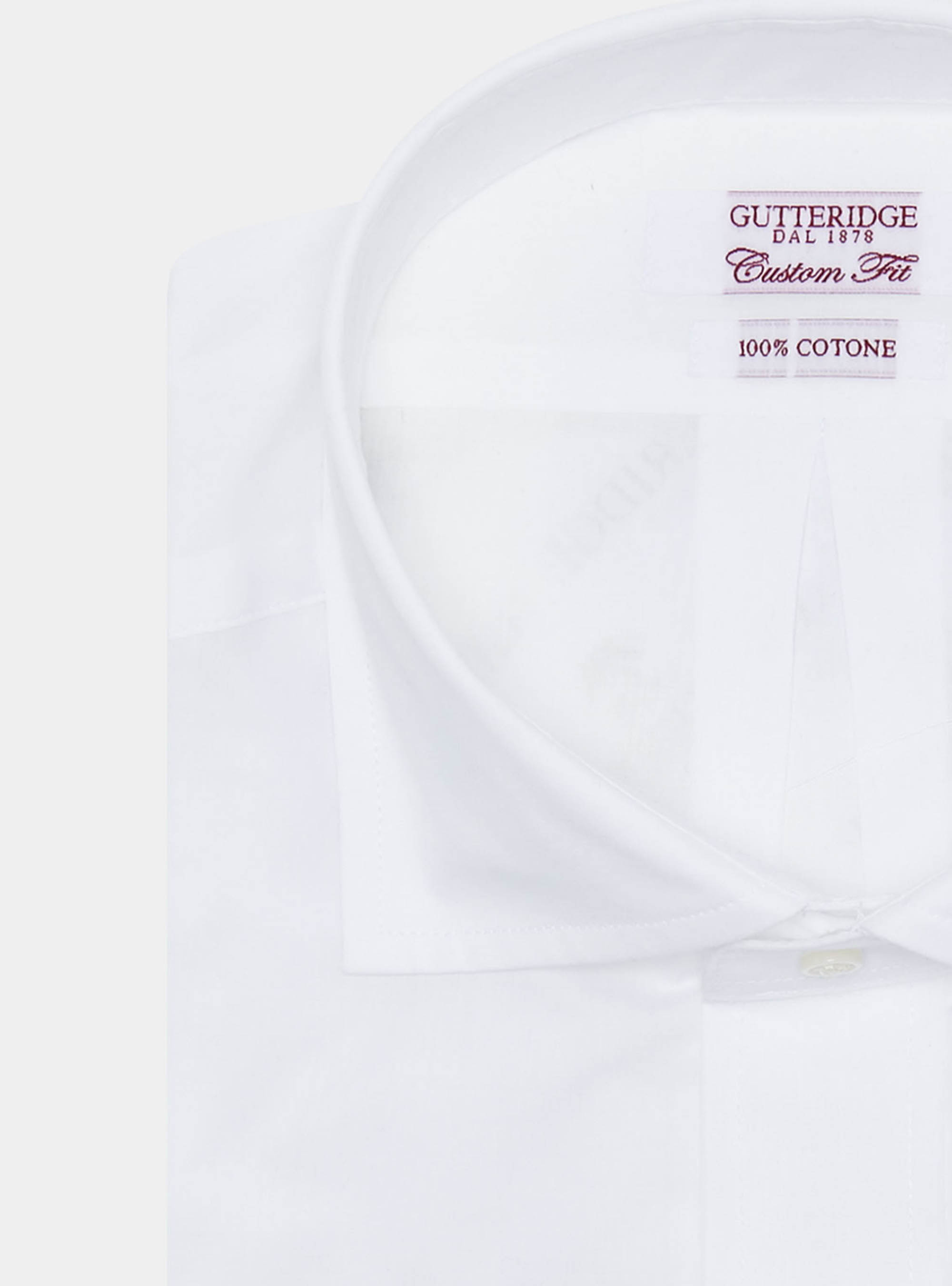 Camicia confortevole in puro cotone, BIANCO