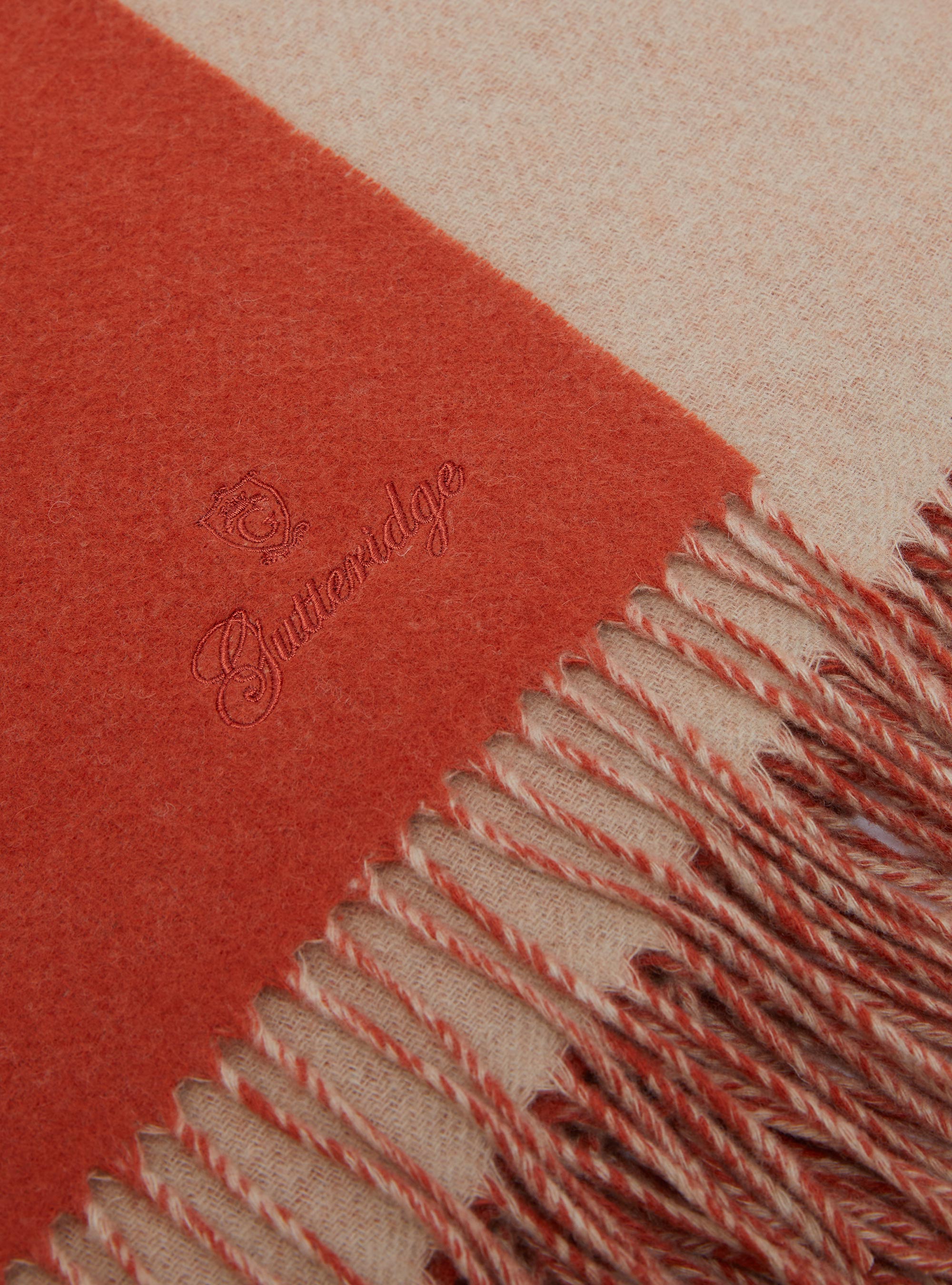 Tela escocesa con mezcla de cachemira, ARCILLA