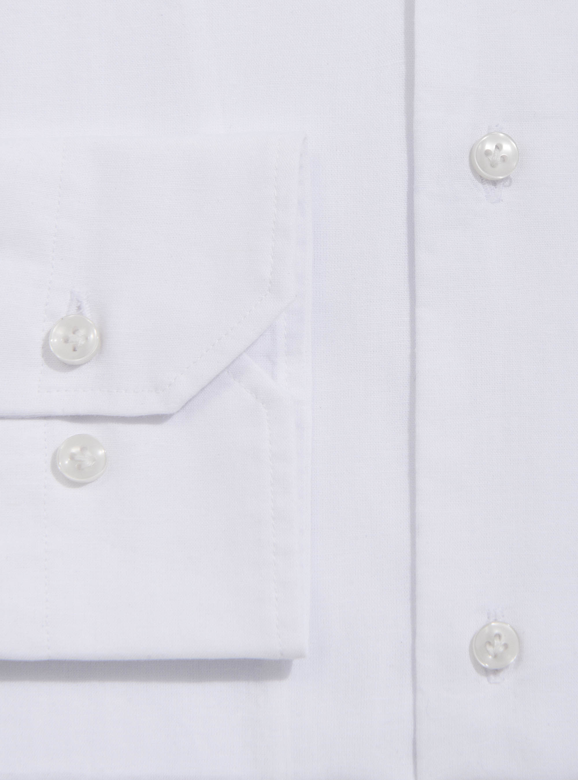 Camicia comfort con collo bowling in cotone e lino, BIANCO