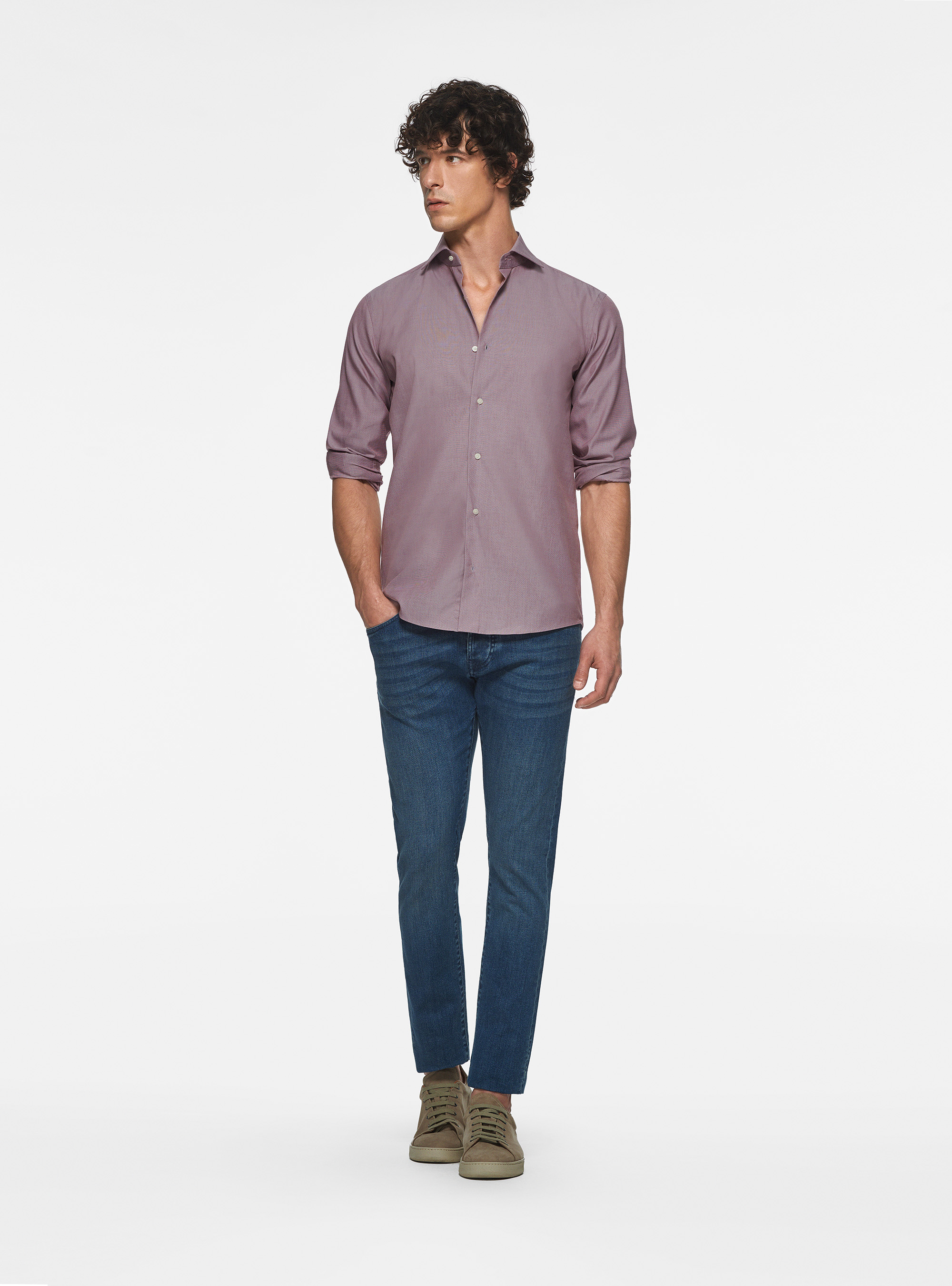 Cotton shirt fil a fil, ONION