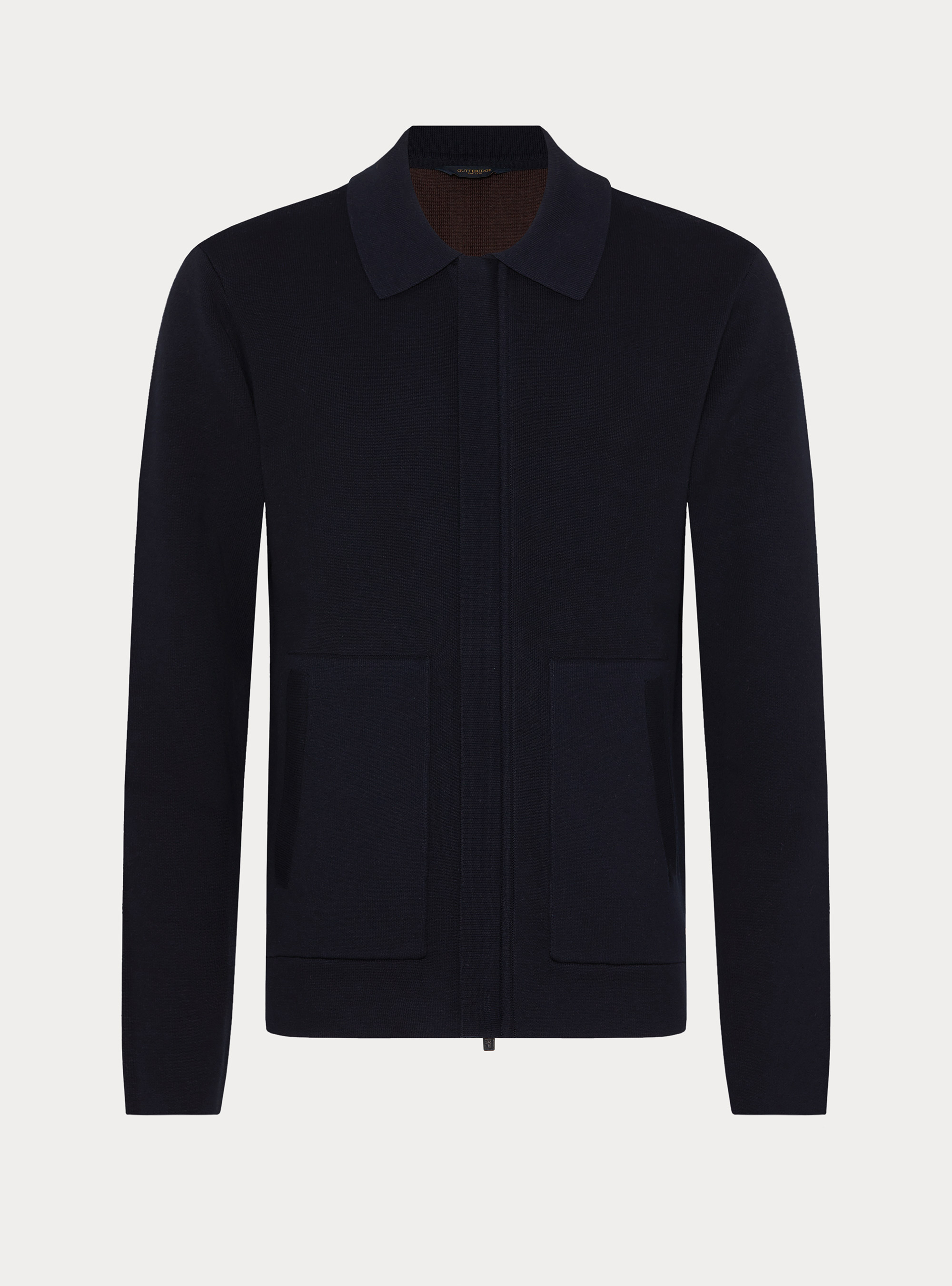 Chaqueta bomber de punto en mezcla de algod&oacute;n, NAVY 0218C