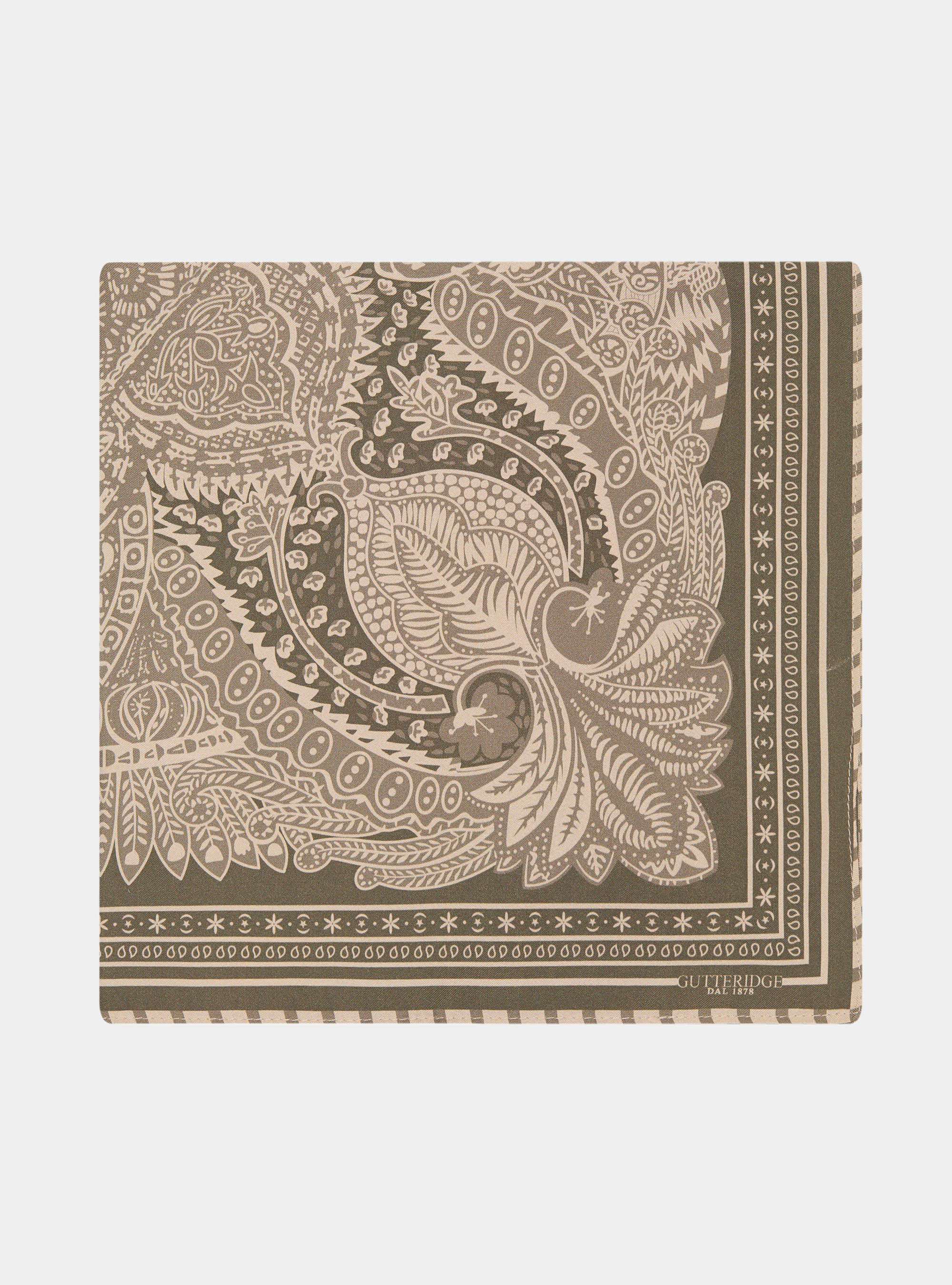 Foulard in seta stampa bandana, SALVIA 0602C