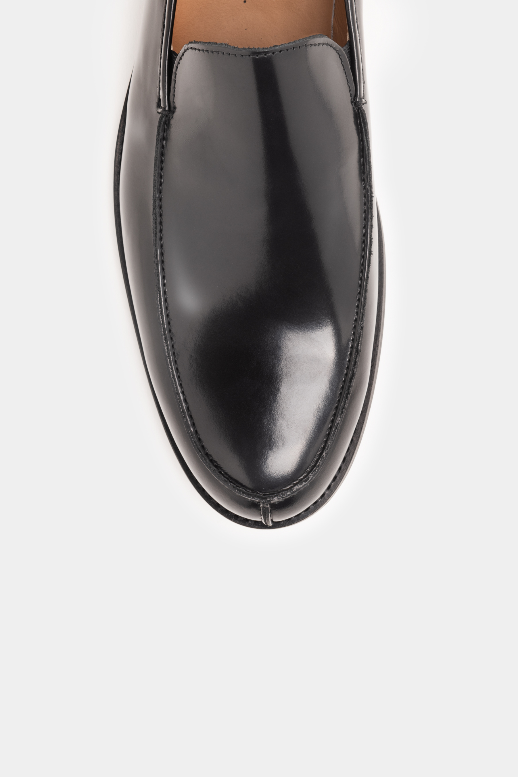 Mocassino in pelle liscia, NERO