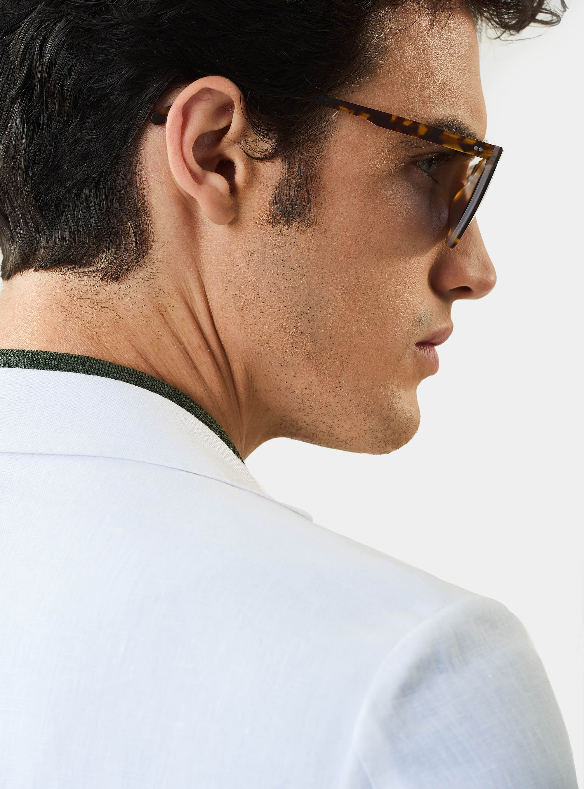 Giacca per abito in puro lino, BIANCO