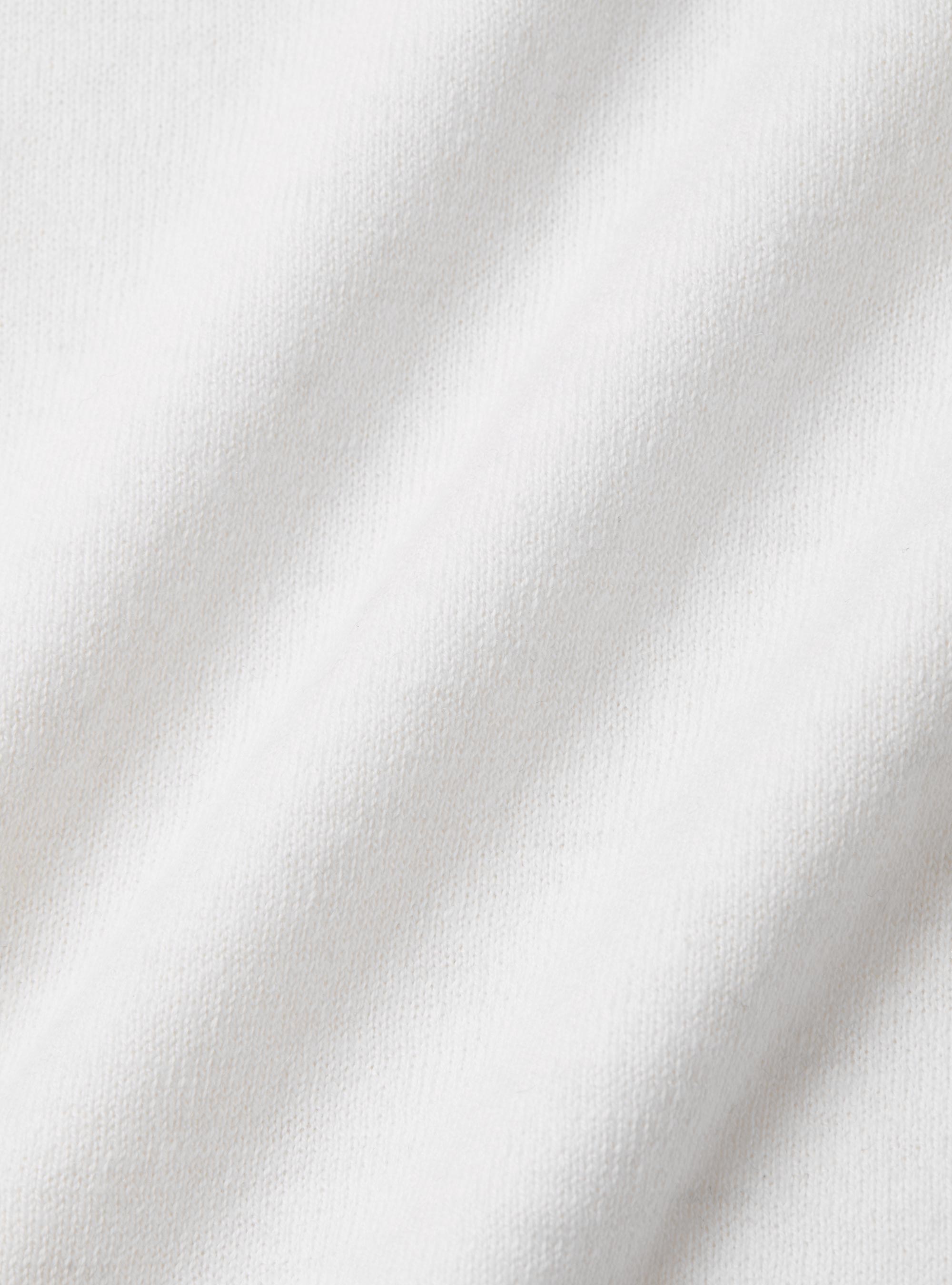 Silk and cashmere cotton turtleneck, WHITE