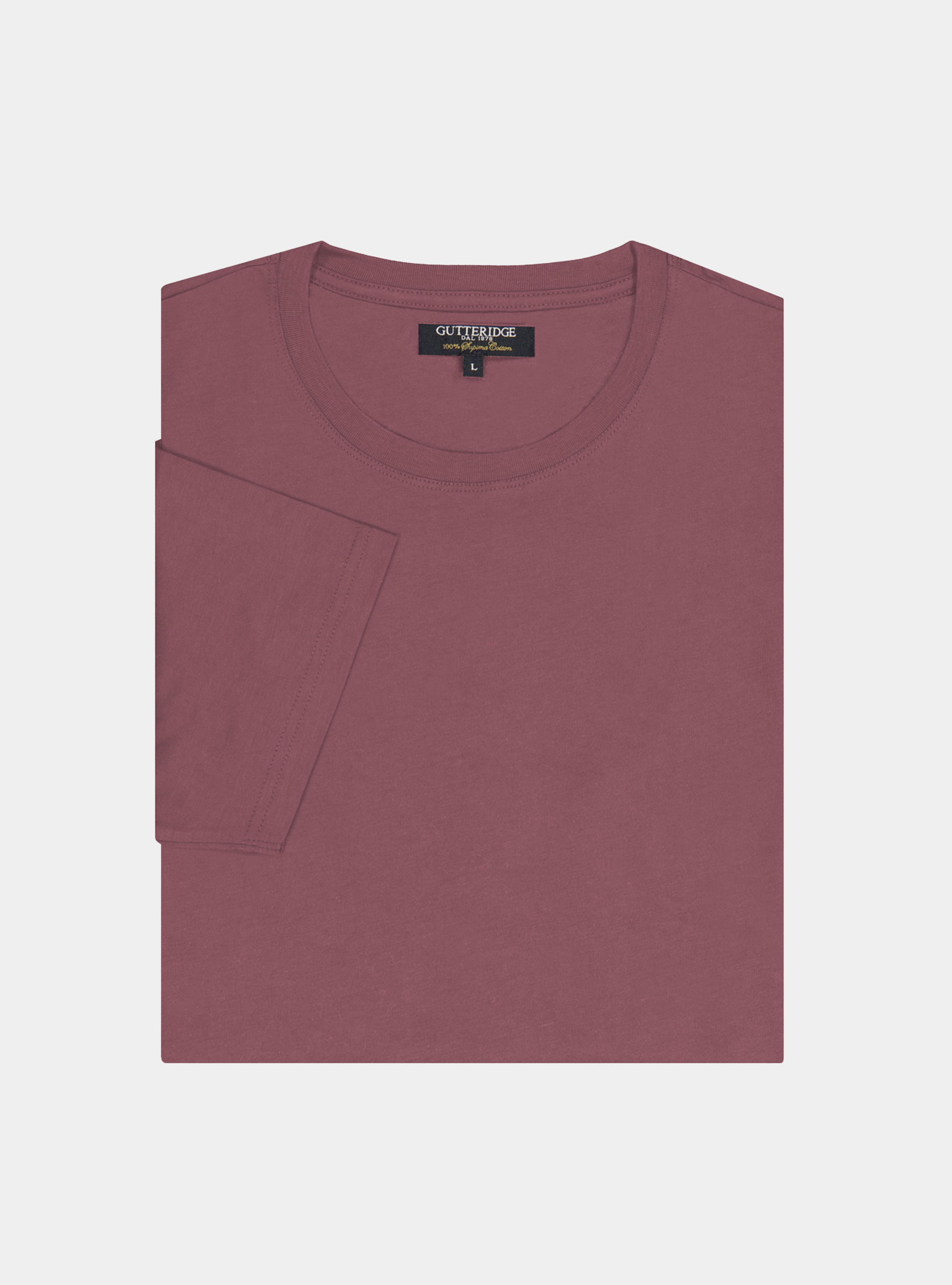 Gutteridge - Tshirt in jersey di cotone tinta unita, Unisex, Cipolla, Taglia: XXL