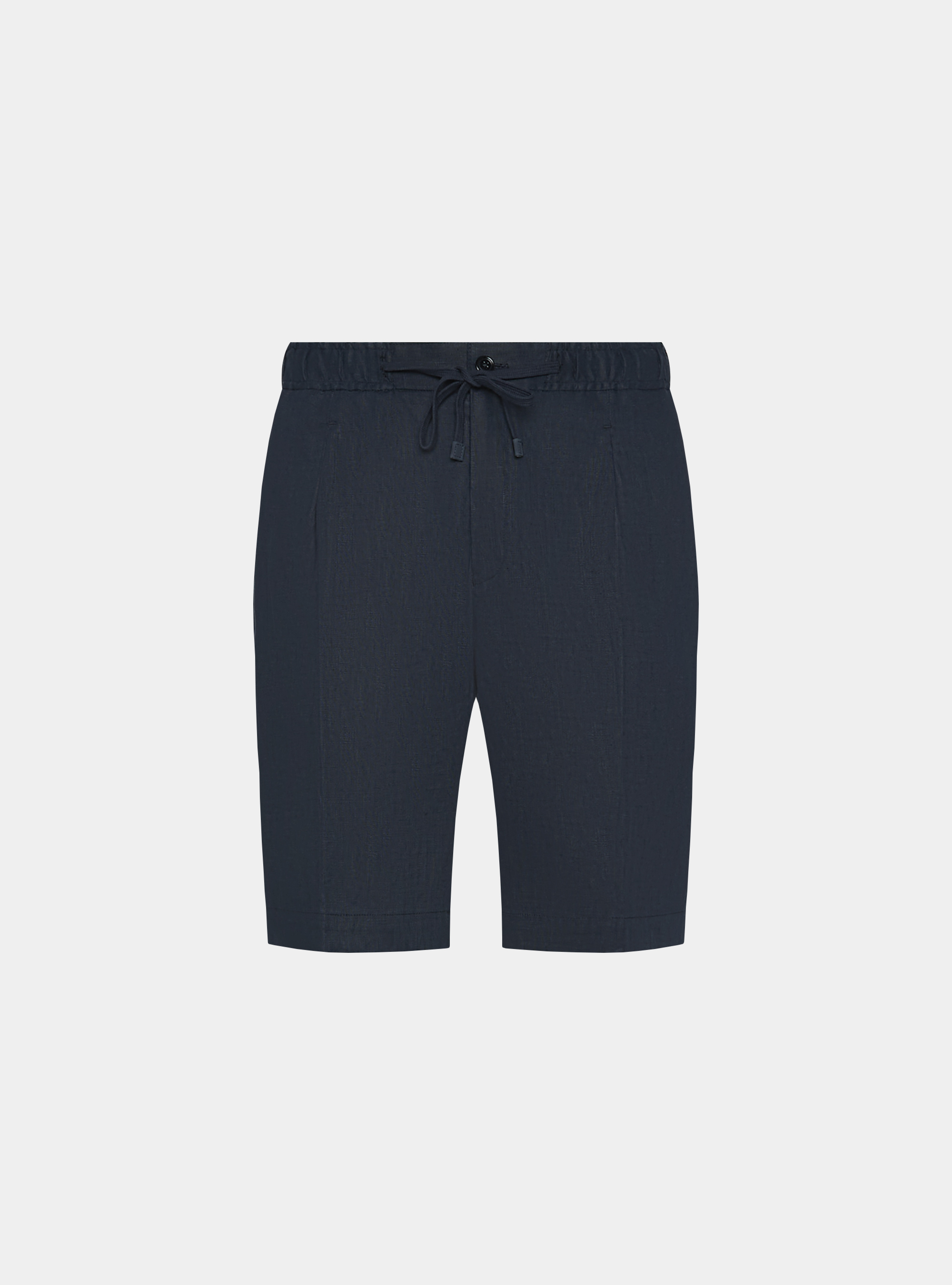 Pure linen bermuda shorts with elastic band | Gutteridge