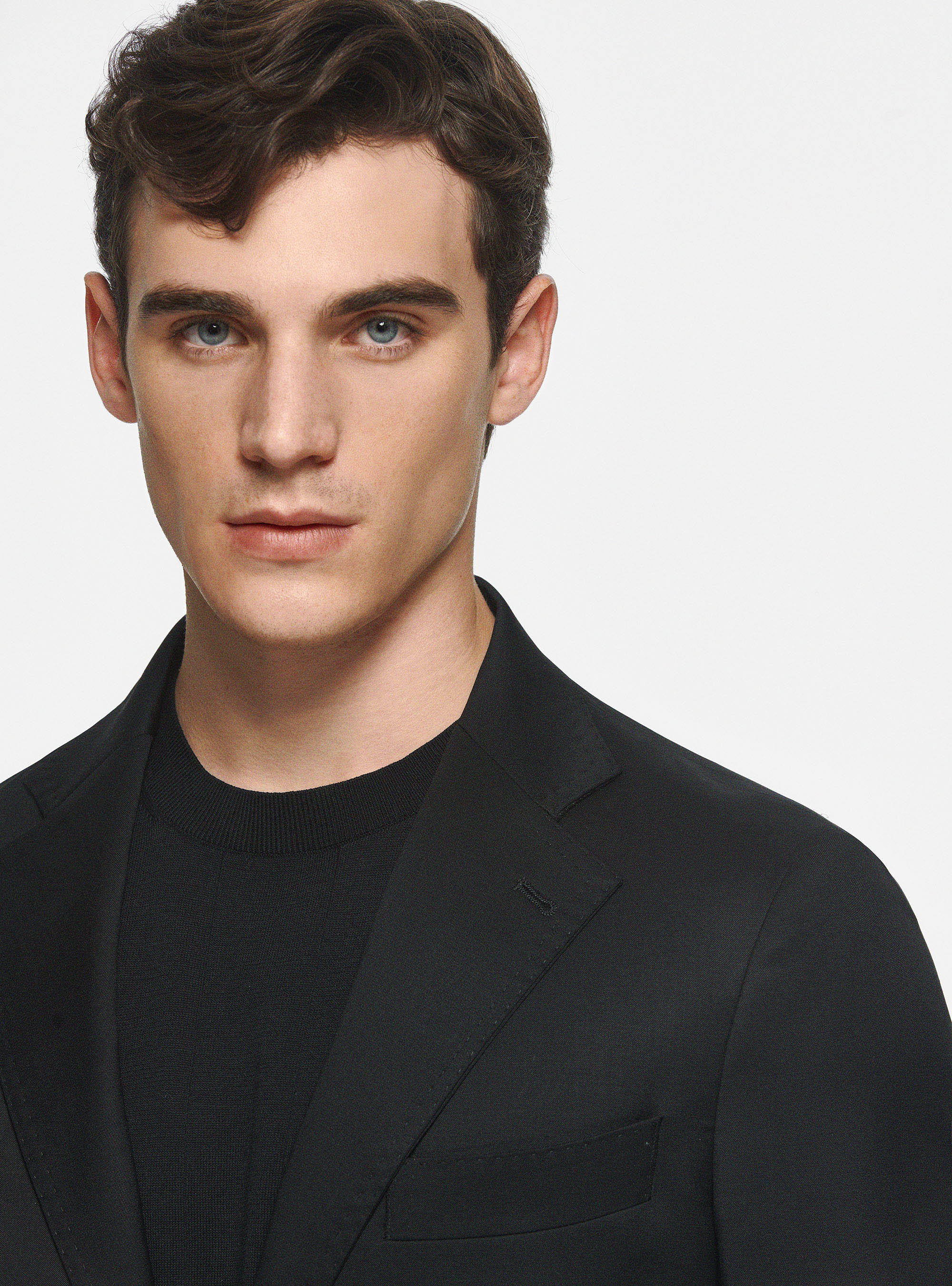 Giacca in pura lana superfine 110's, NERO