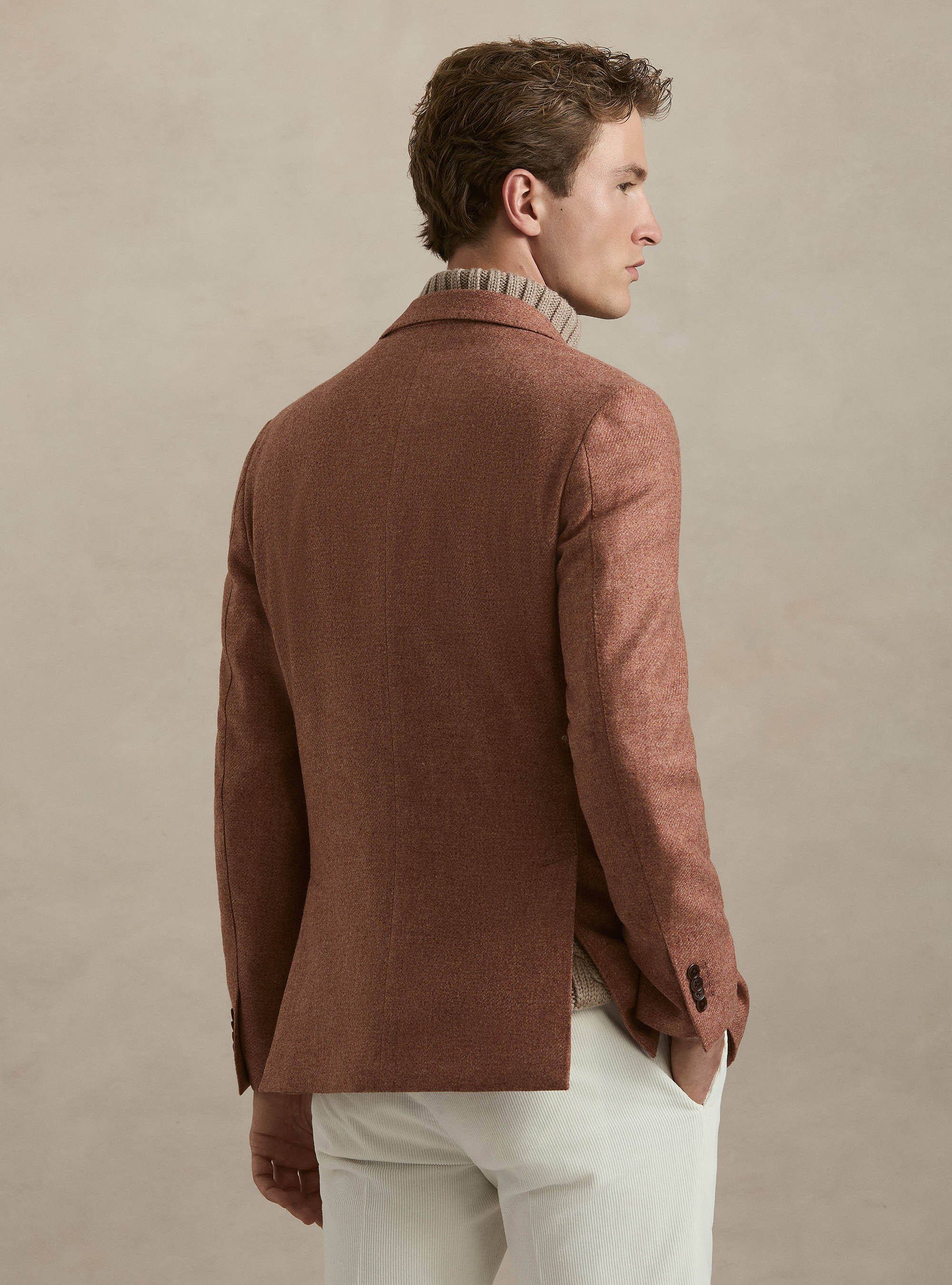 Veste en laine et cachemire Lanificio di Pray, 0441C ROSA SCURO