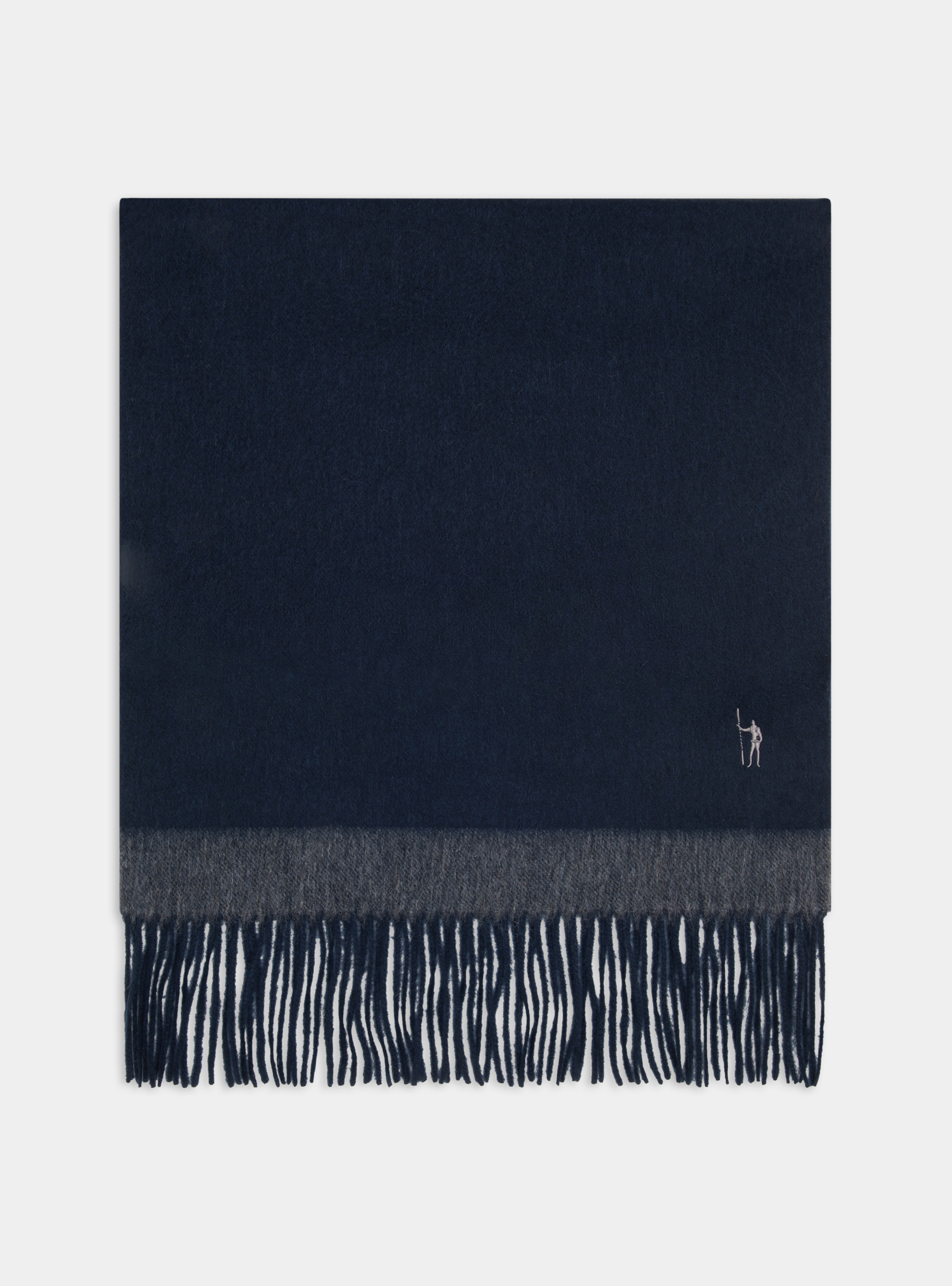 Sciarpa in lana e cashmere, BLU NAVY