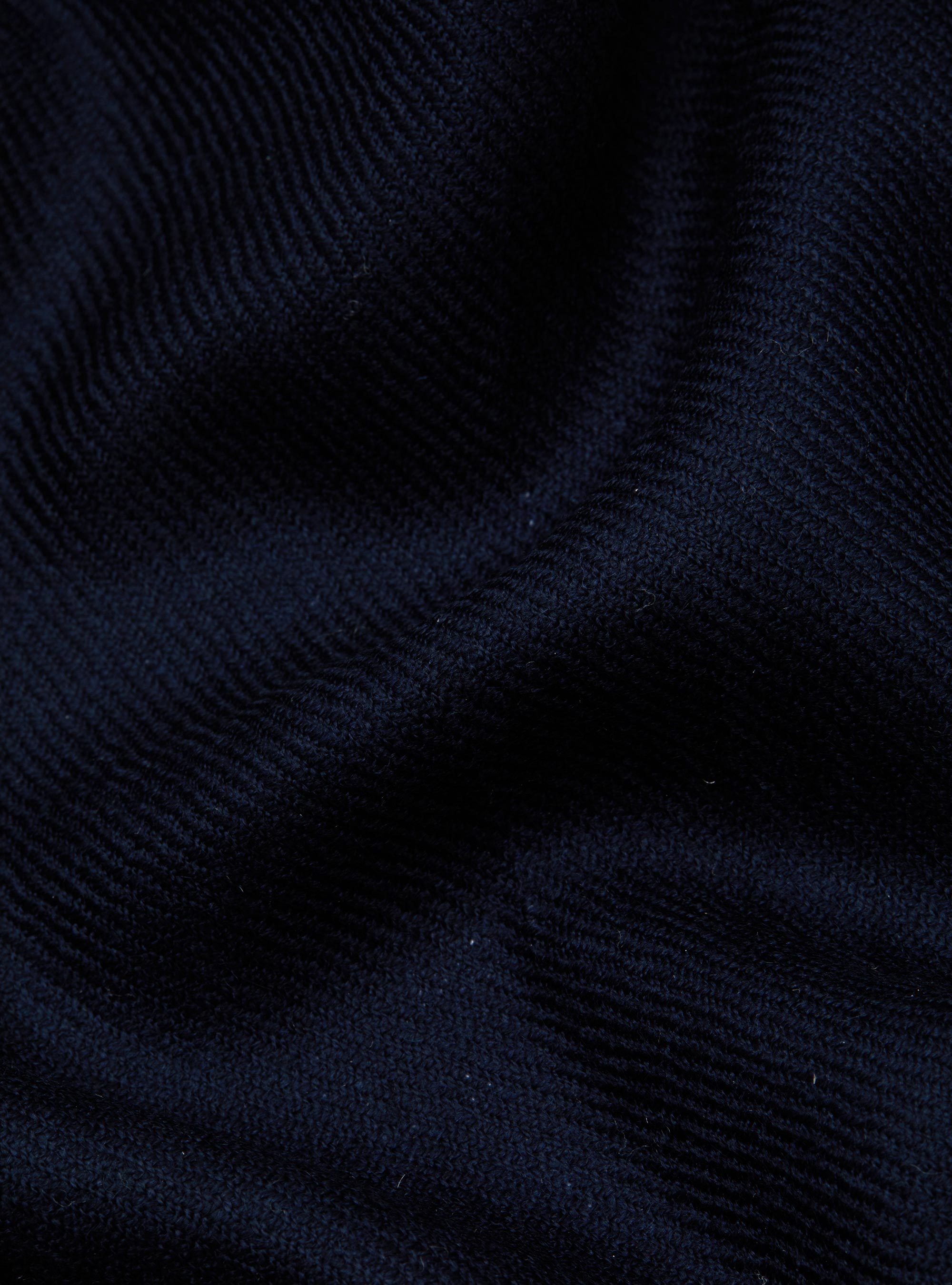 Sciarpa in lana con ricamo, AZUL MARINO