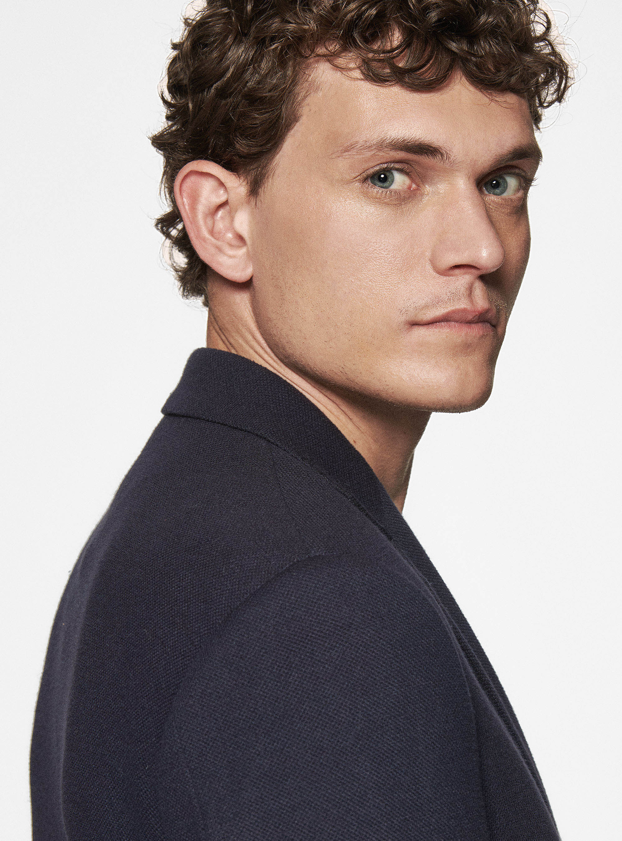 Giacca sfoderata in jersey, BLU NAVY