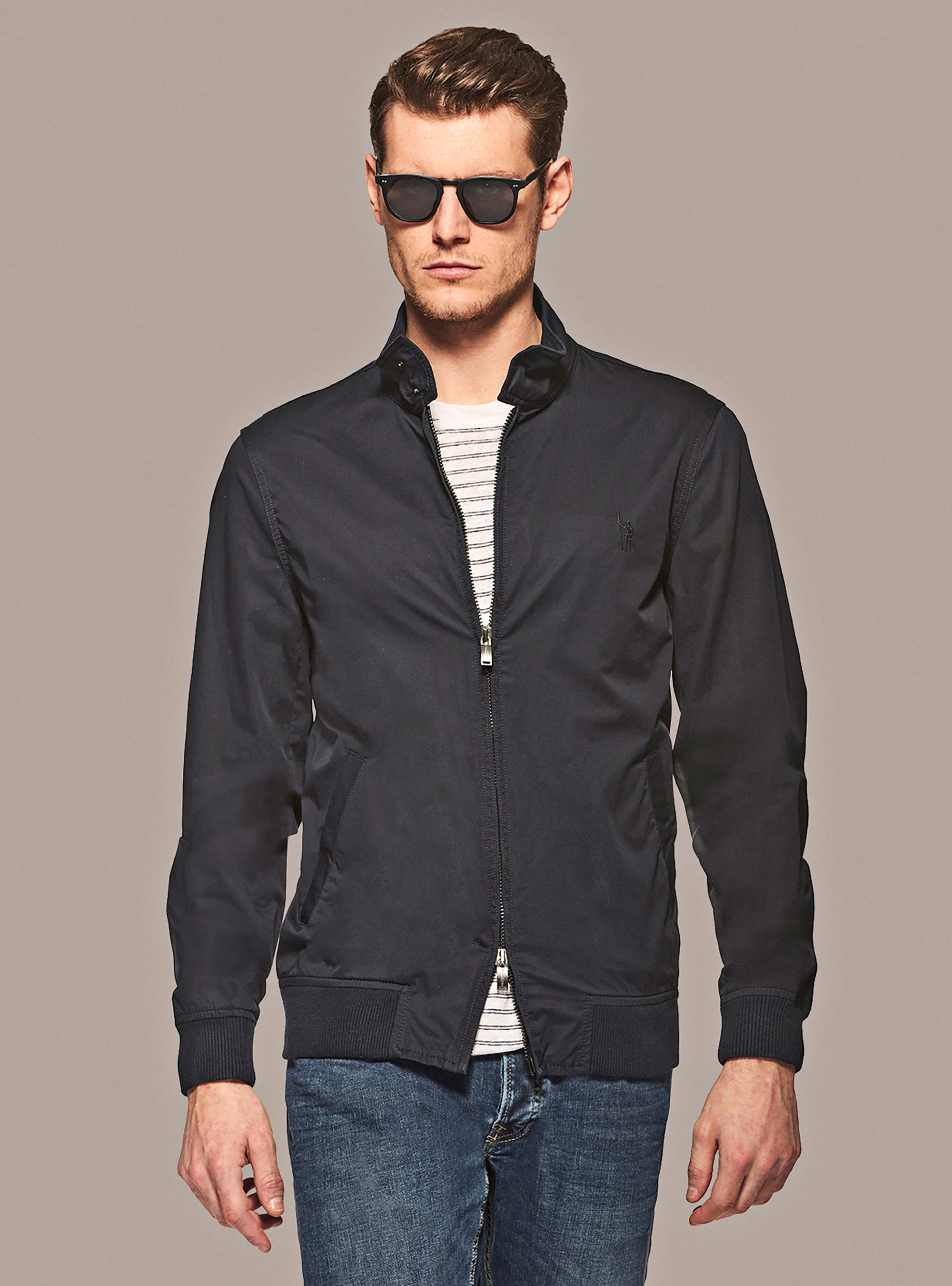 Bomber in twill leggero