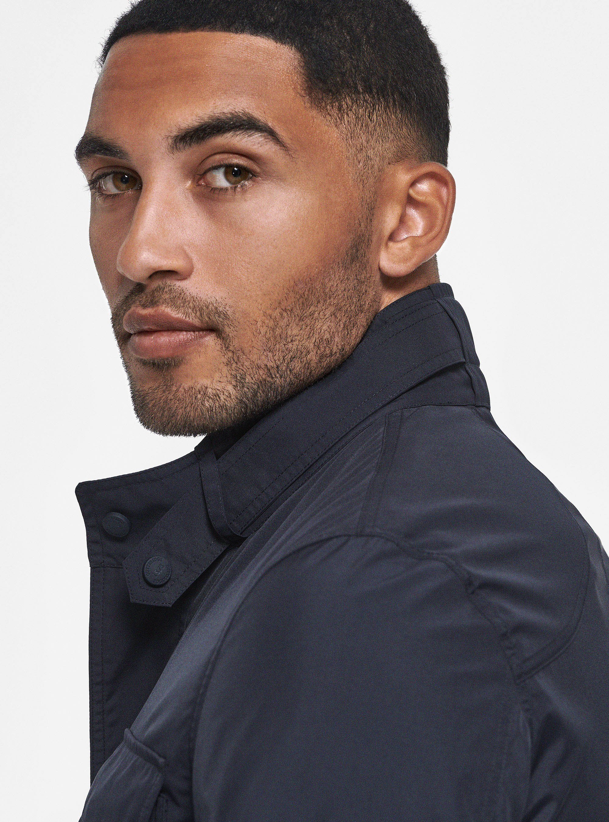 Field jacket in technical fabric, NAVY BLUE