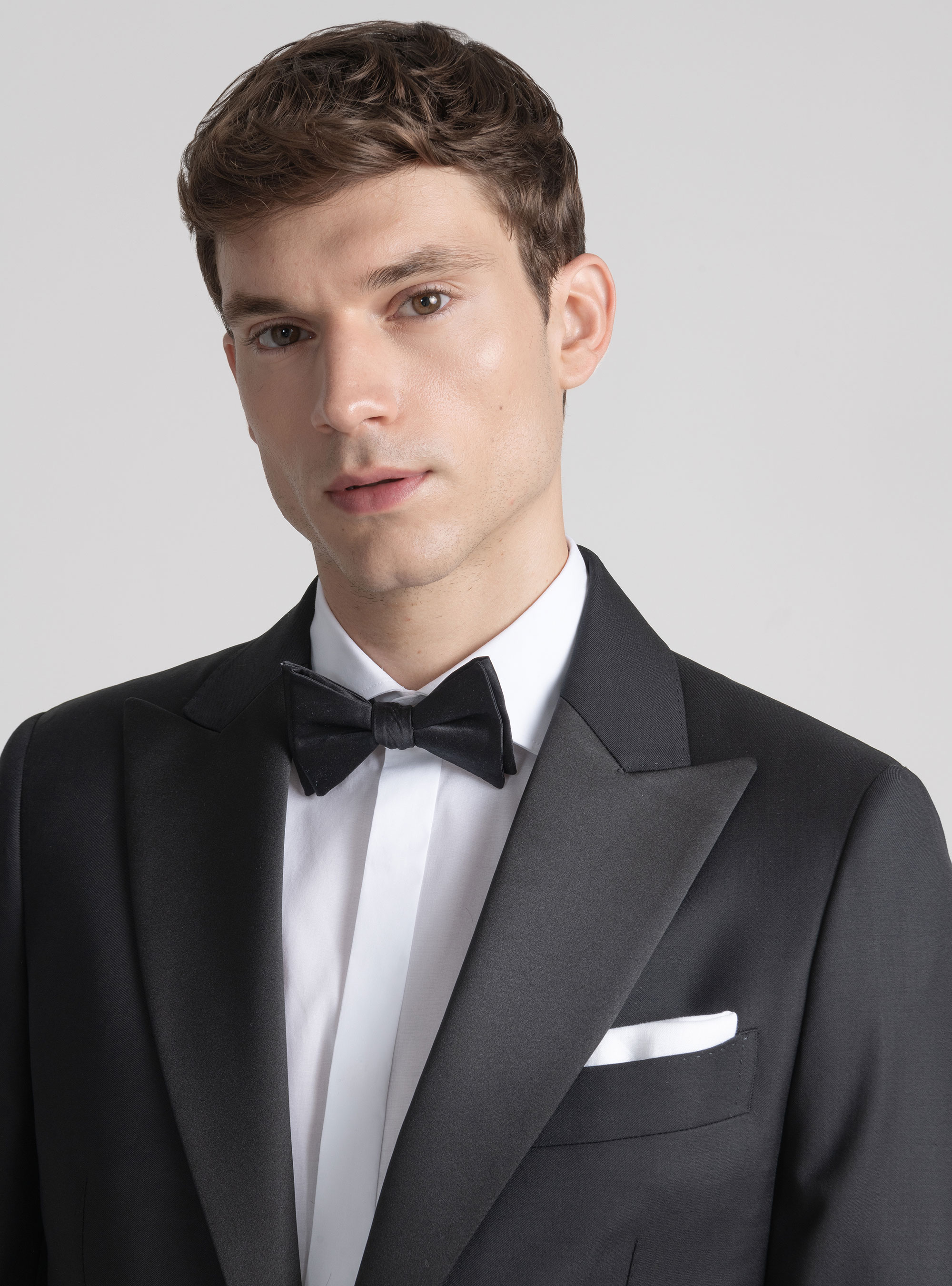 Vitale Barberis Canonico wool tuxedo blazer, BLACK