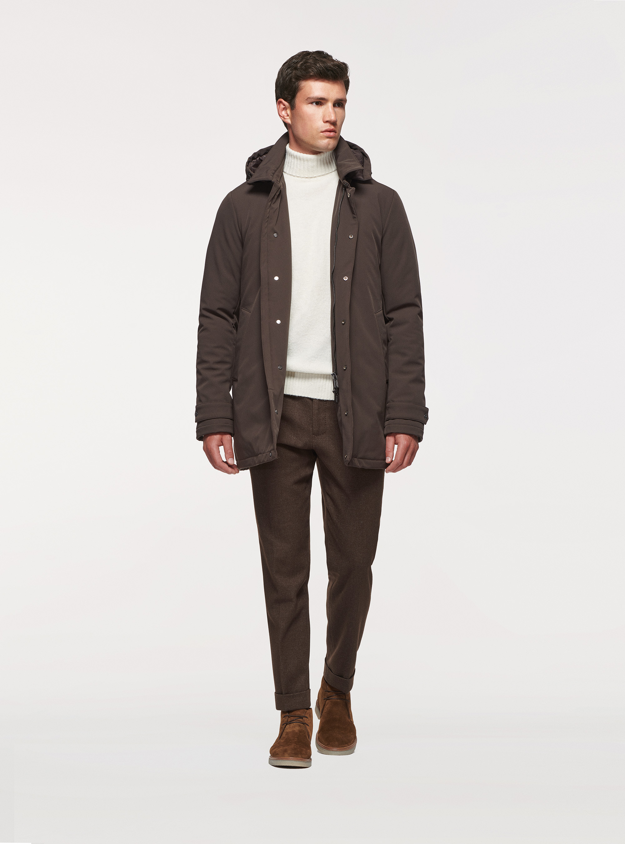 Giubbotto con imbottitura riciclata, MARRONE