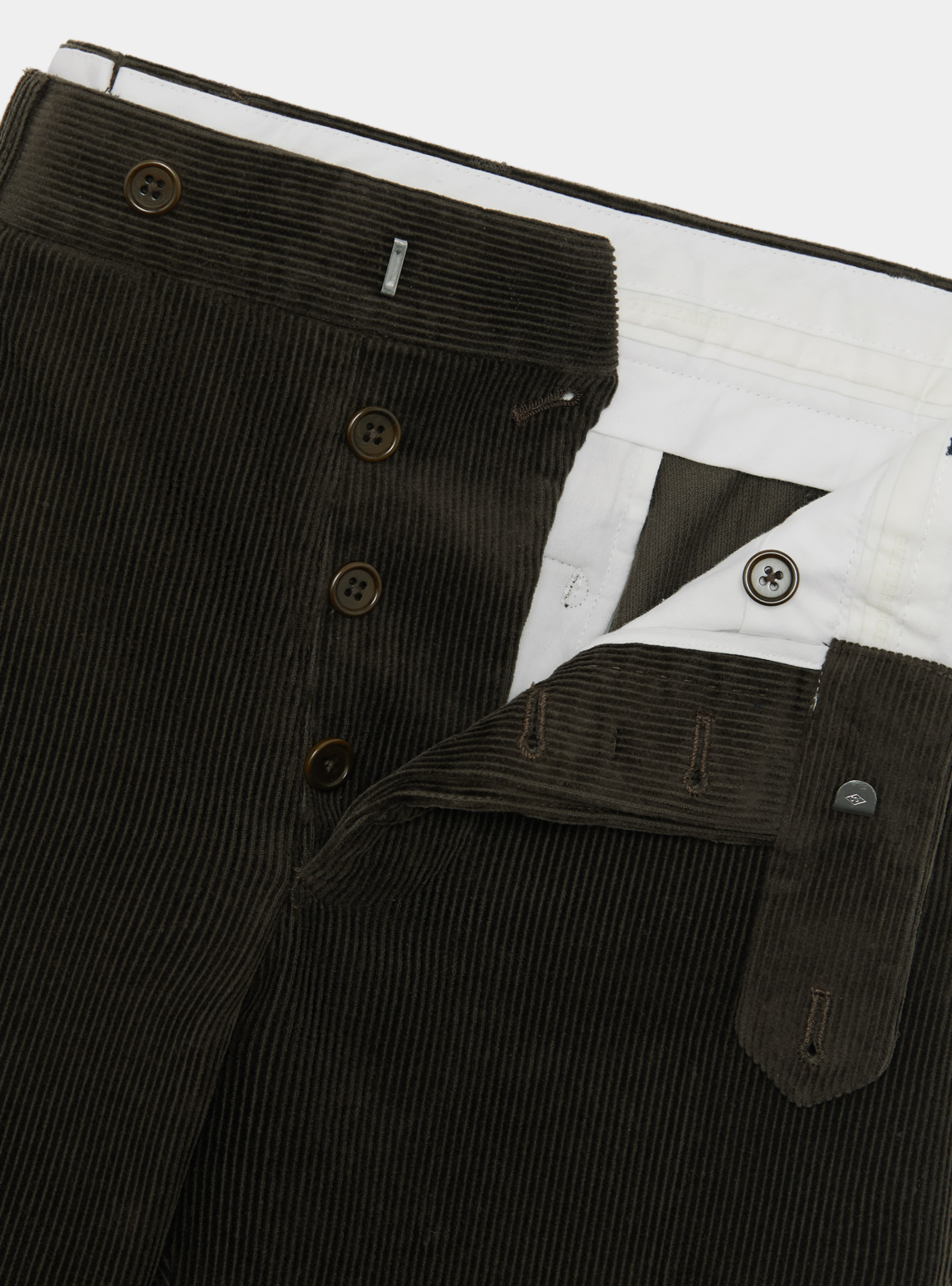 Pantaloni in velluto, MARRONE