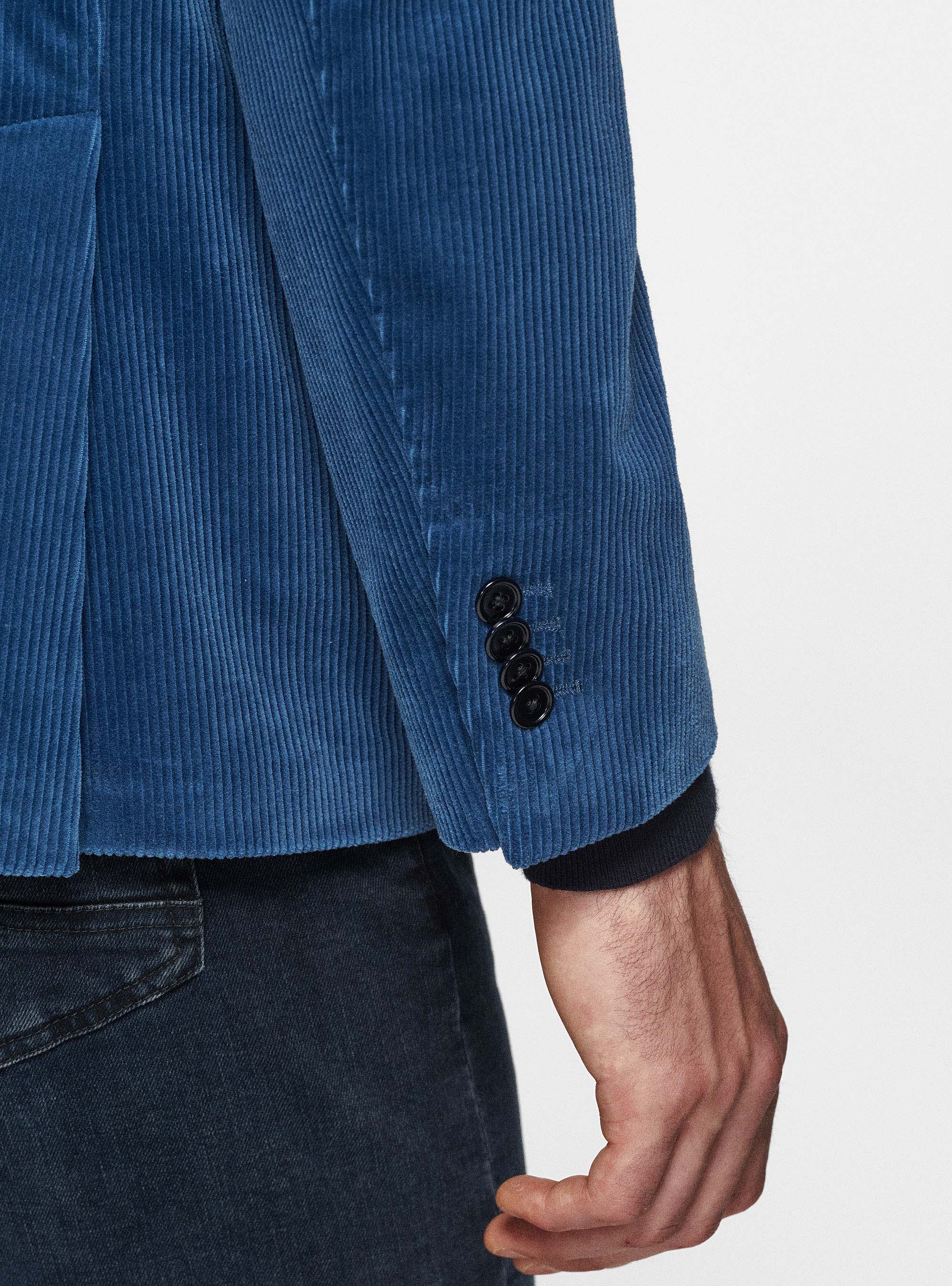 Giacca in velluto a coste di Duca Visconti di Modrone, 0243C DENIM