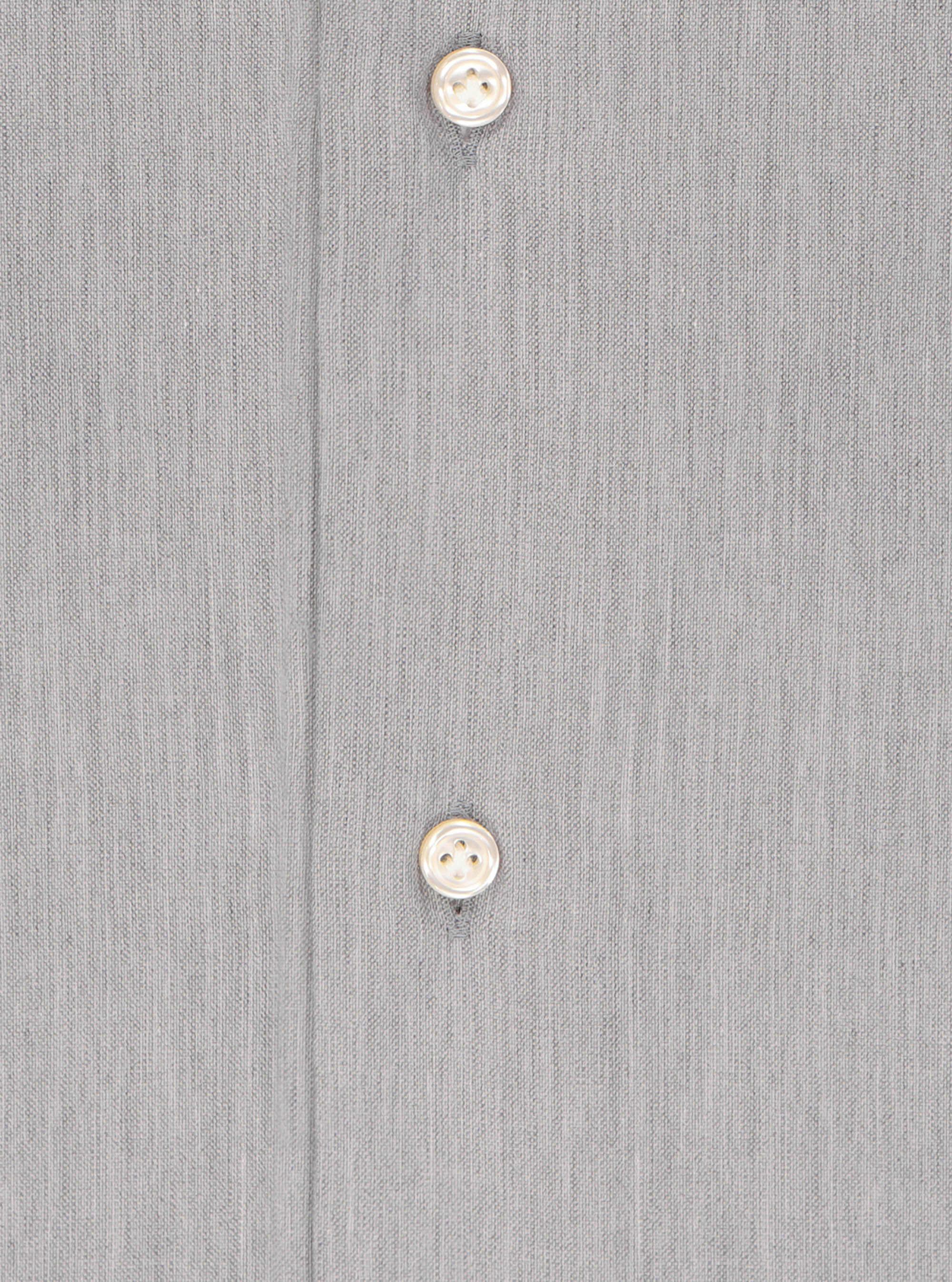 Cotton oxford French collar shirt, ASPHALTE