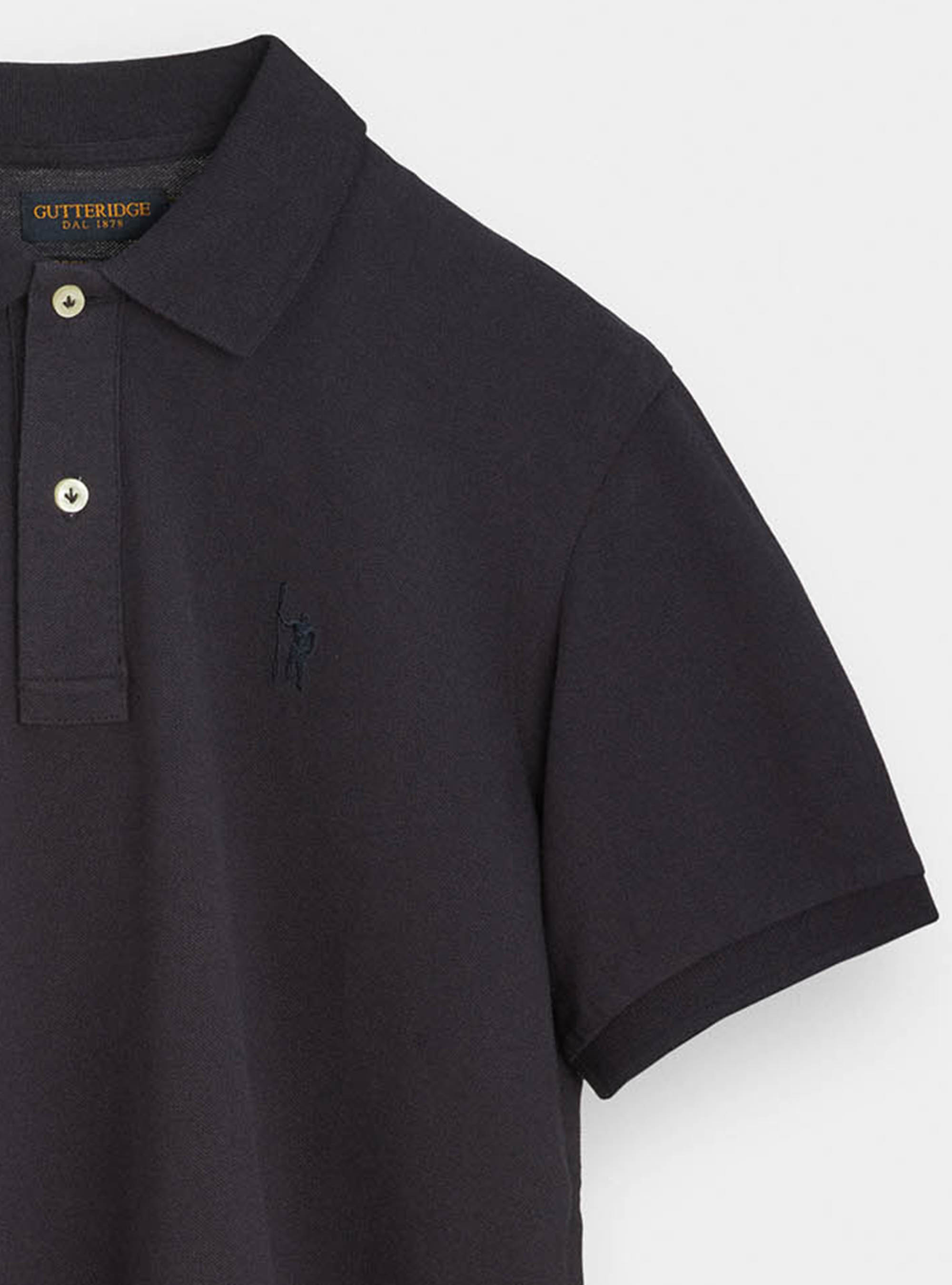 Classic pique polo shirt, NAVY BLUE
