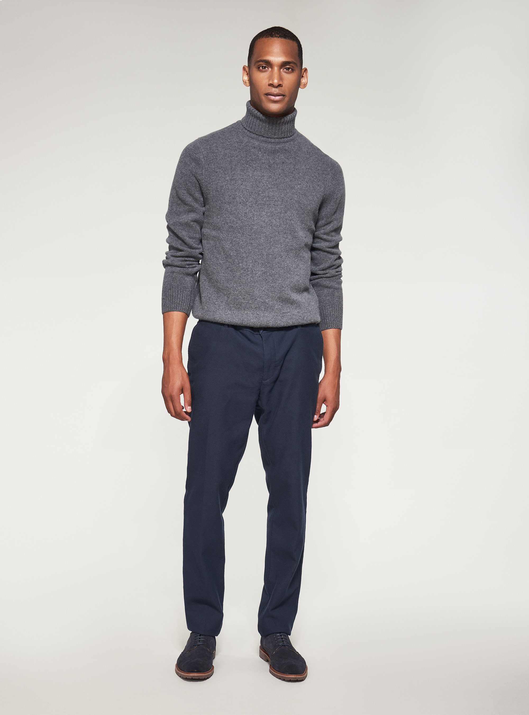 Wool turtleneck, GREY