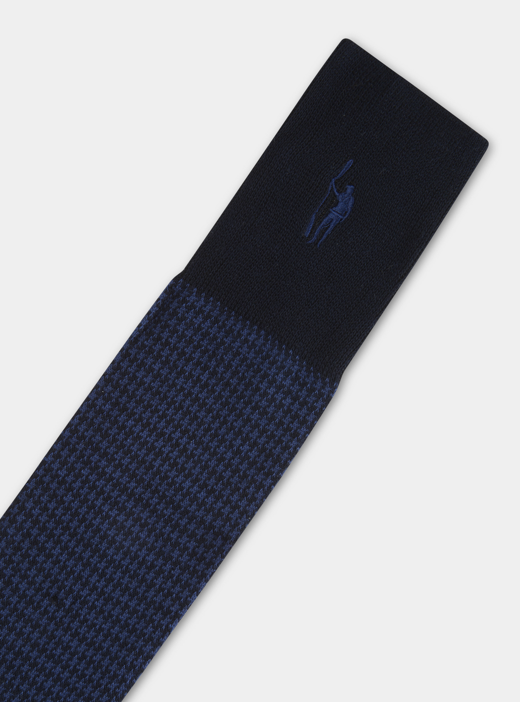 Calza lunga motivo pied de poule, BLU NAVY