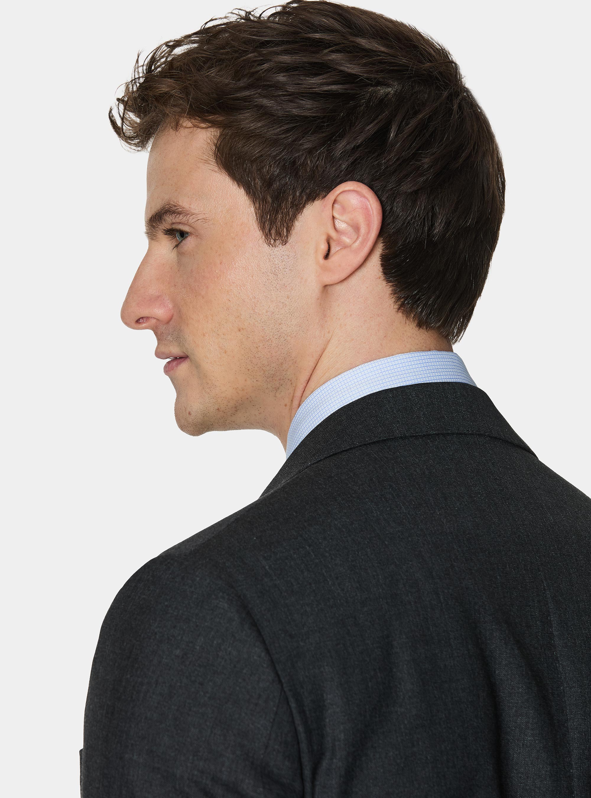 Vitale Barberis Canonico pure wool suit blazer, ASPHALT GREY