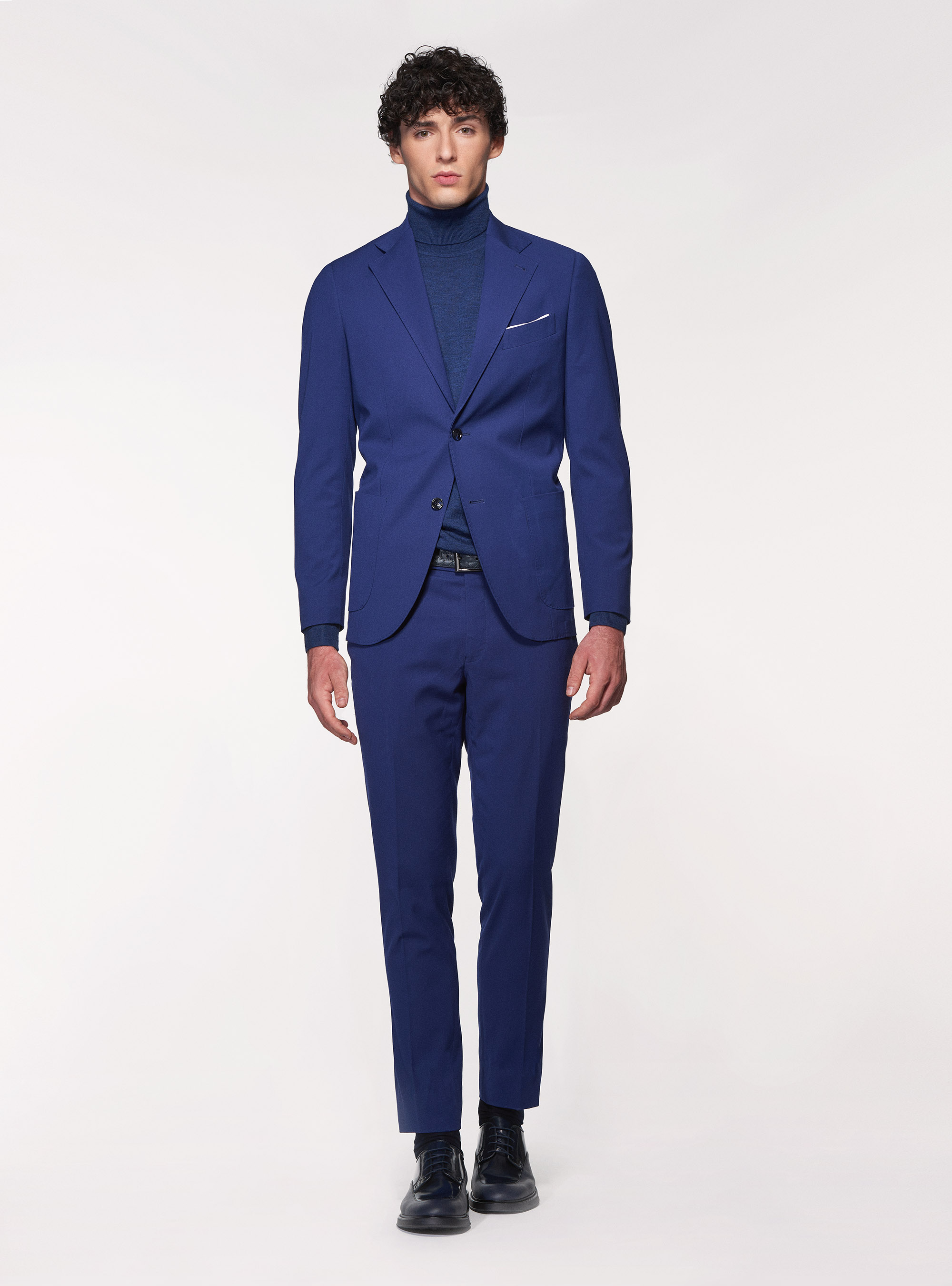 Pantaloni per abito slim fit, BLU