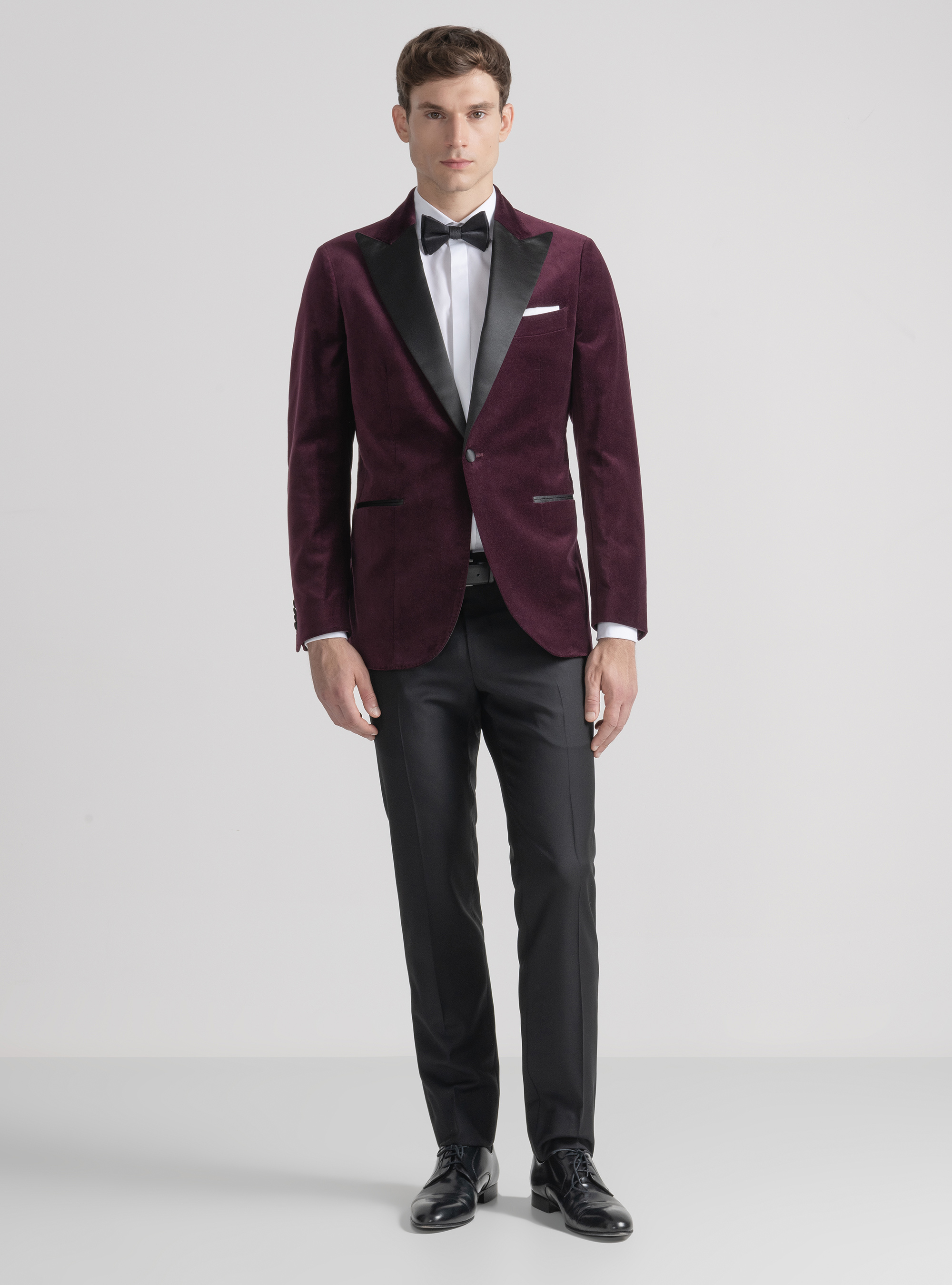 Veste de smoking en velours, VINACCIA 0401C