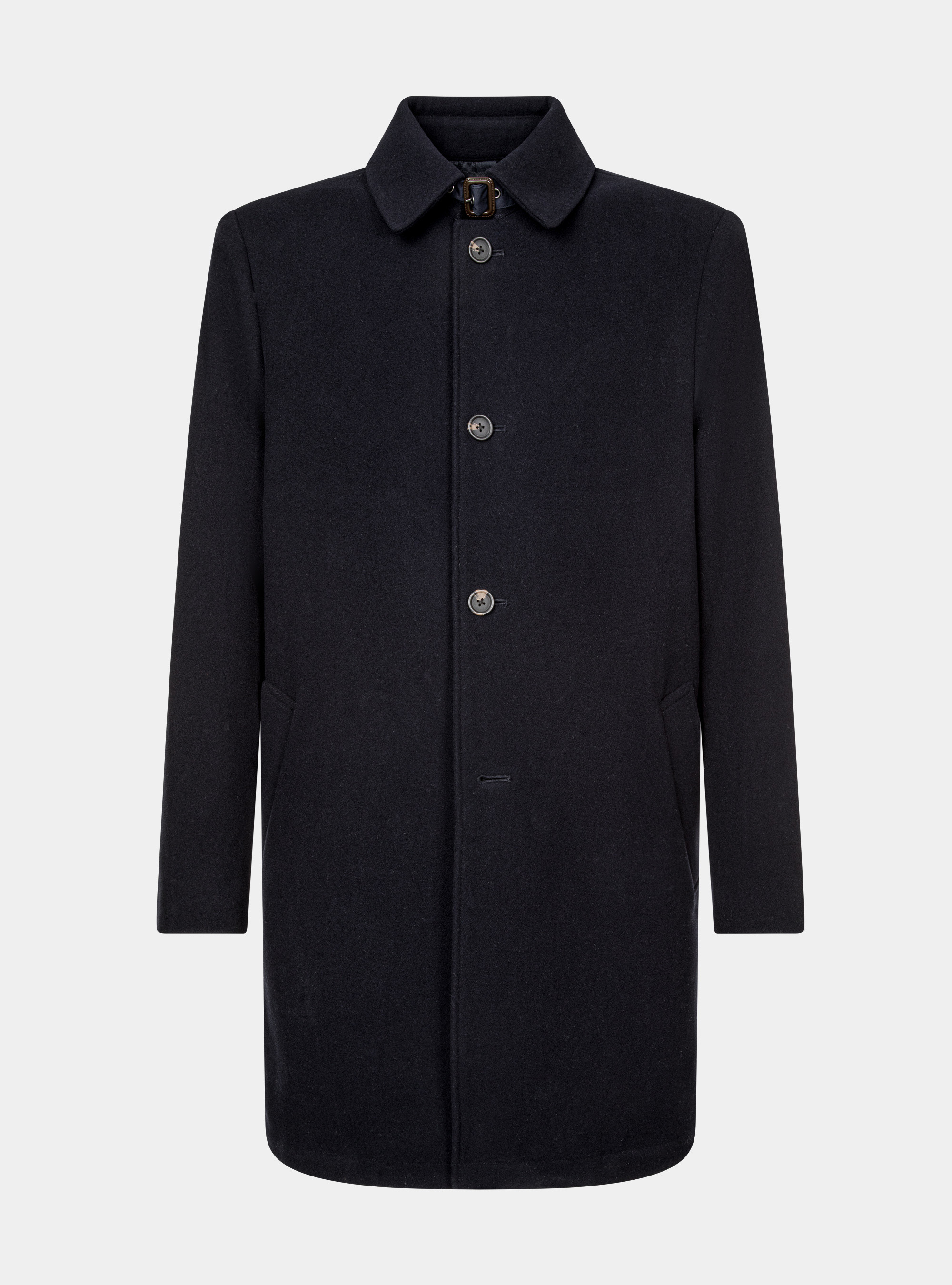 Cappotto in misto lana, BLU NAVY