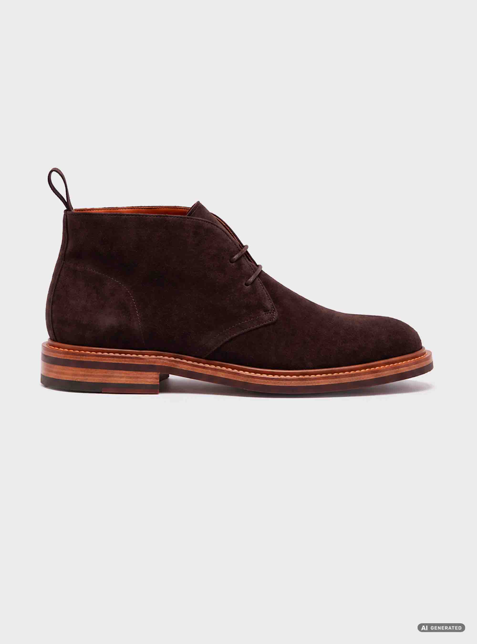 Botas de ante, MARRON