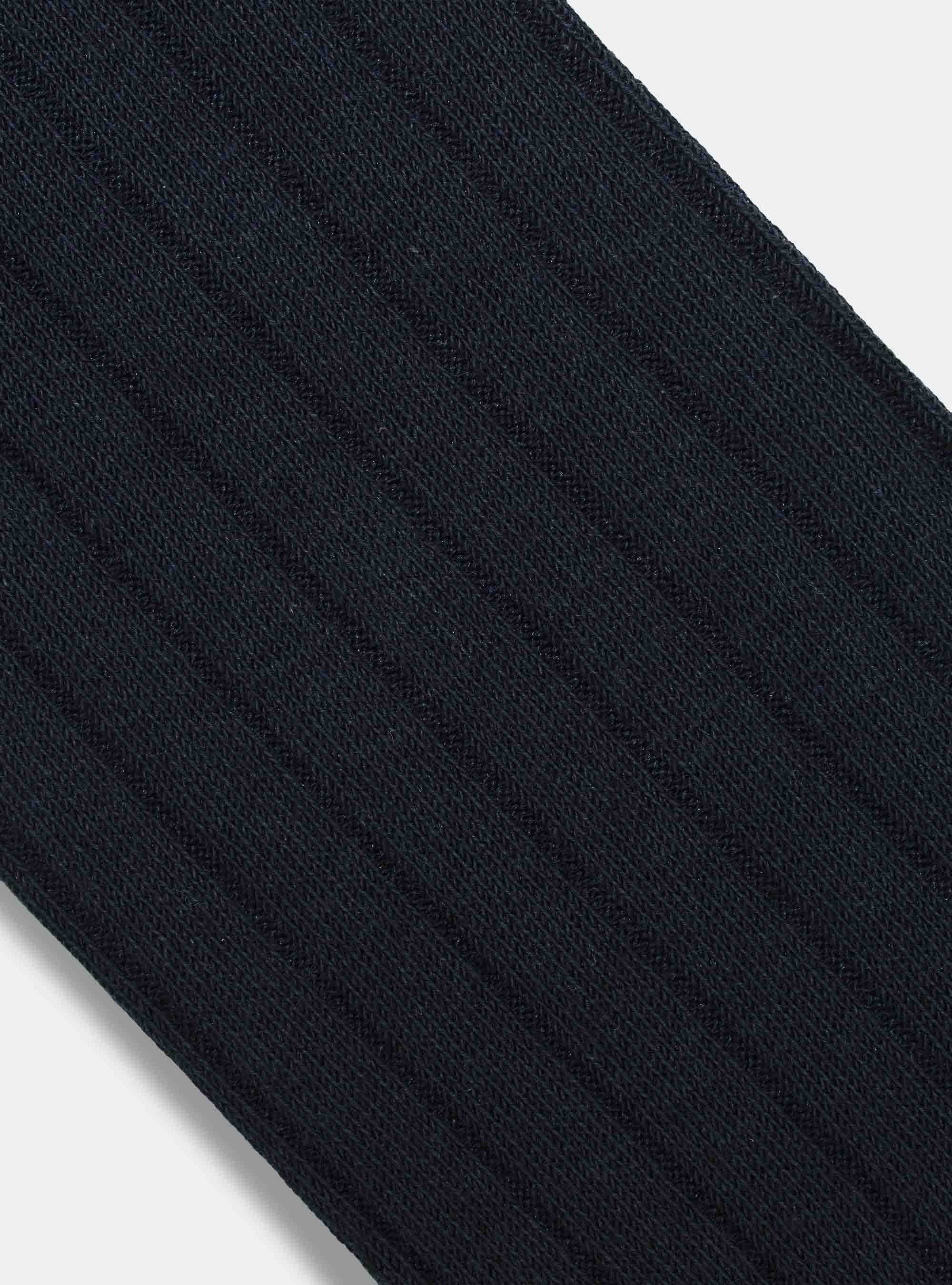 Calzino a costina con ricamo, BLEU MARINE