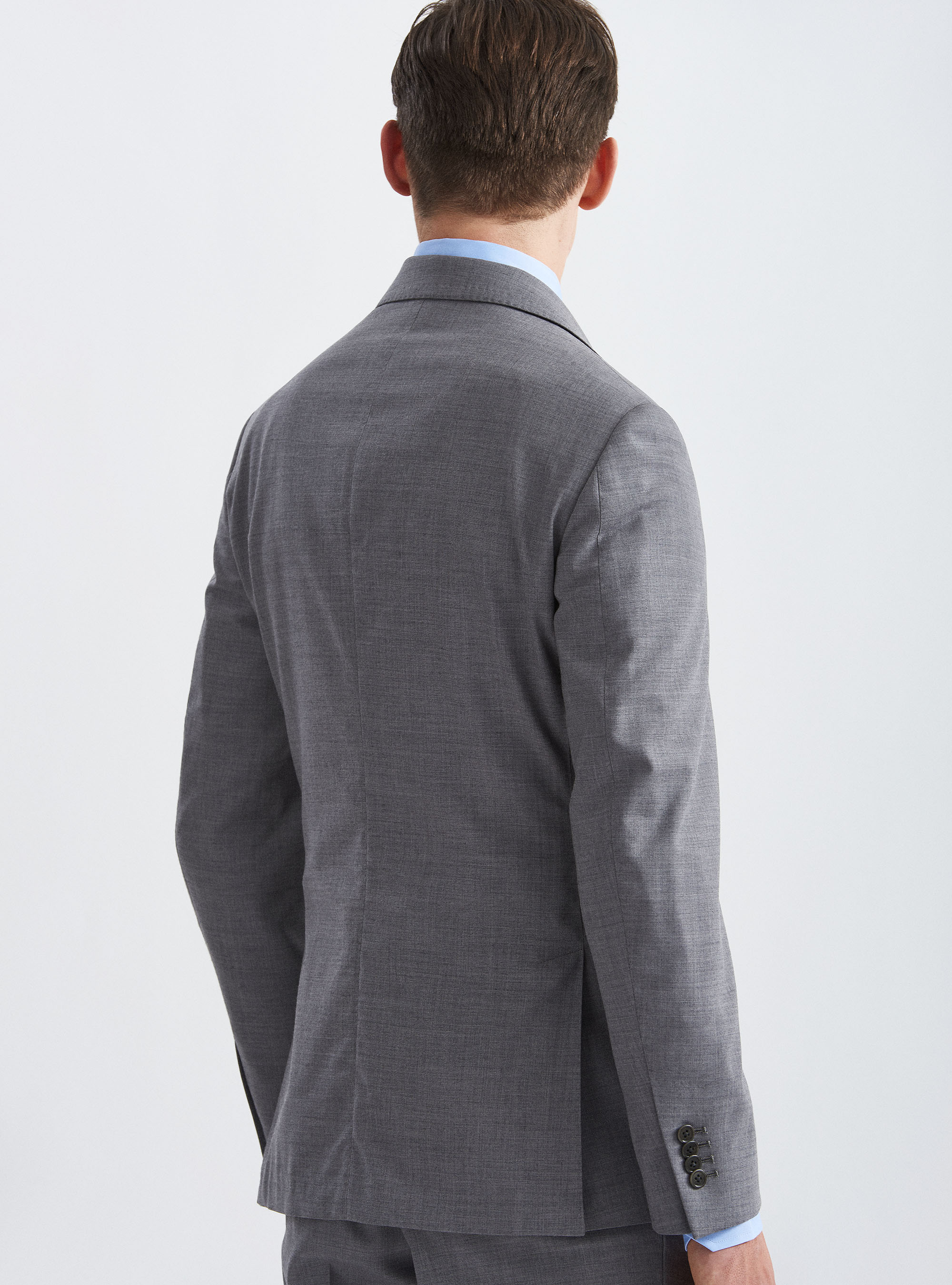 Fresh wool suit blazer, LIGHT GREY MELANGE