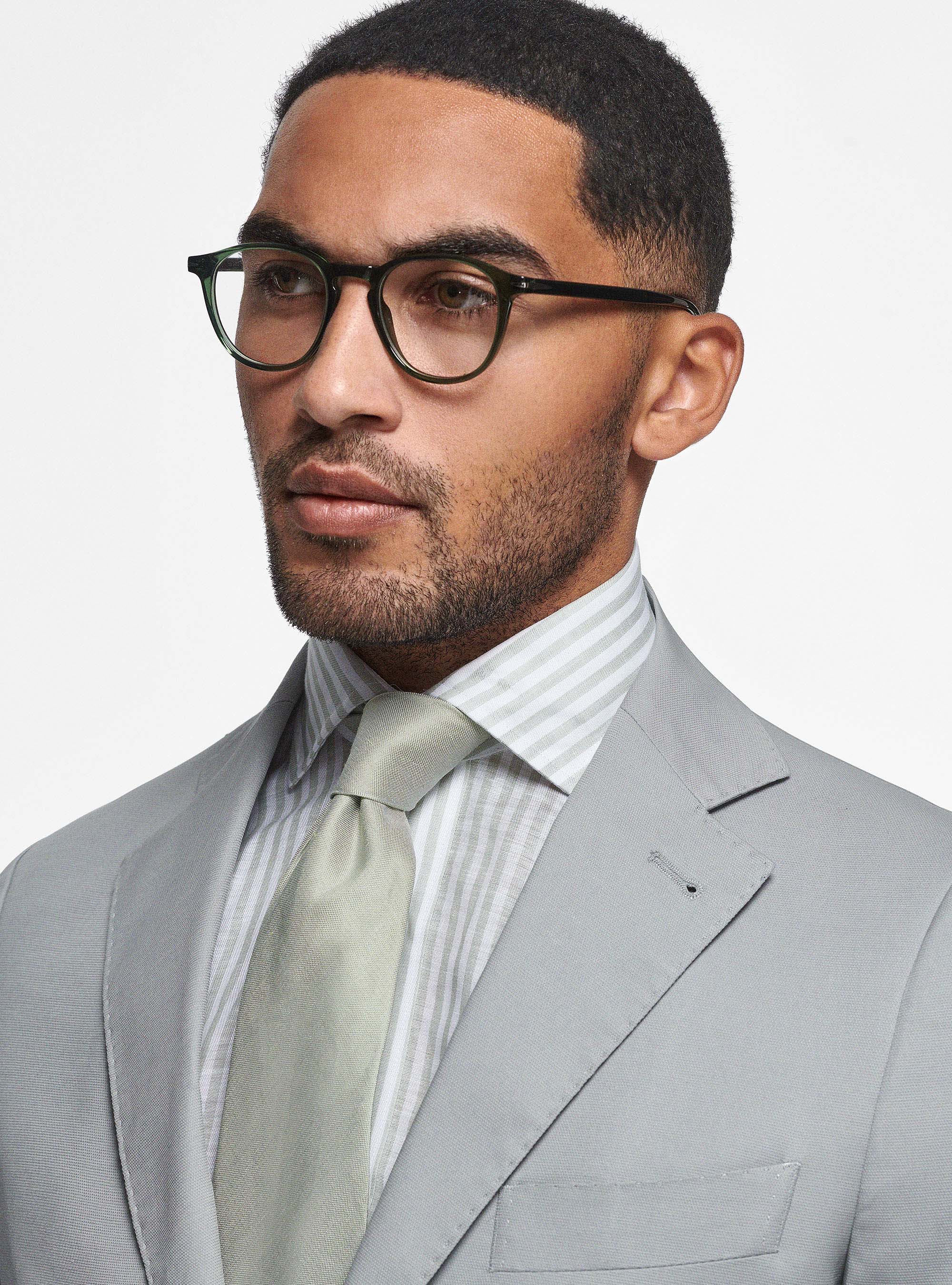 Giacca in puro cotone armaturato, GRIGIO CHIARO MELANGE