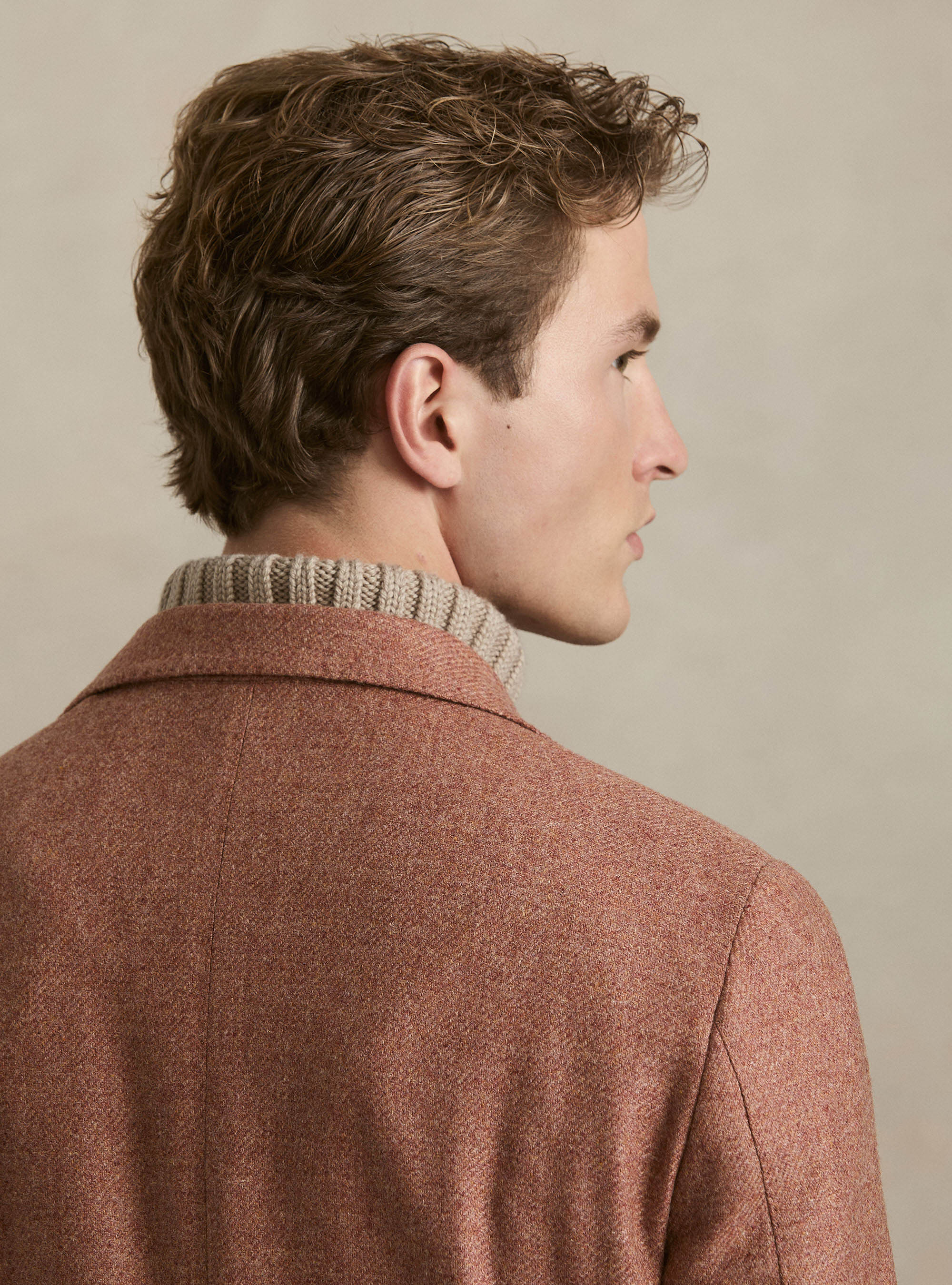 Veste en laine et cachemire Lanificio di Pray, 0441C ROSA SCURO