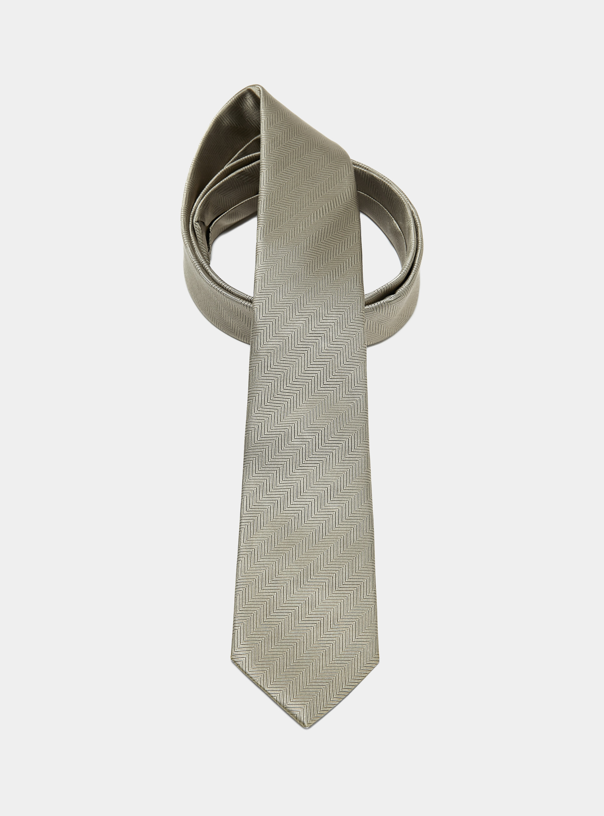 Cravate en soie à chevrons, Ã CRU