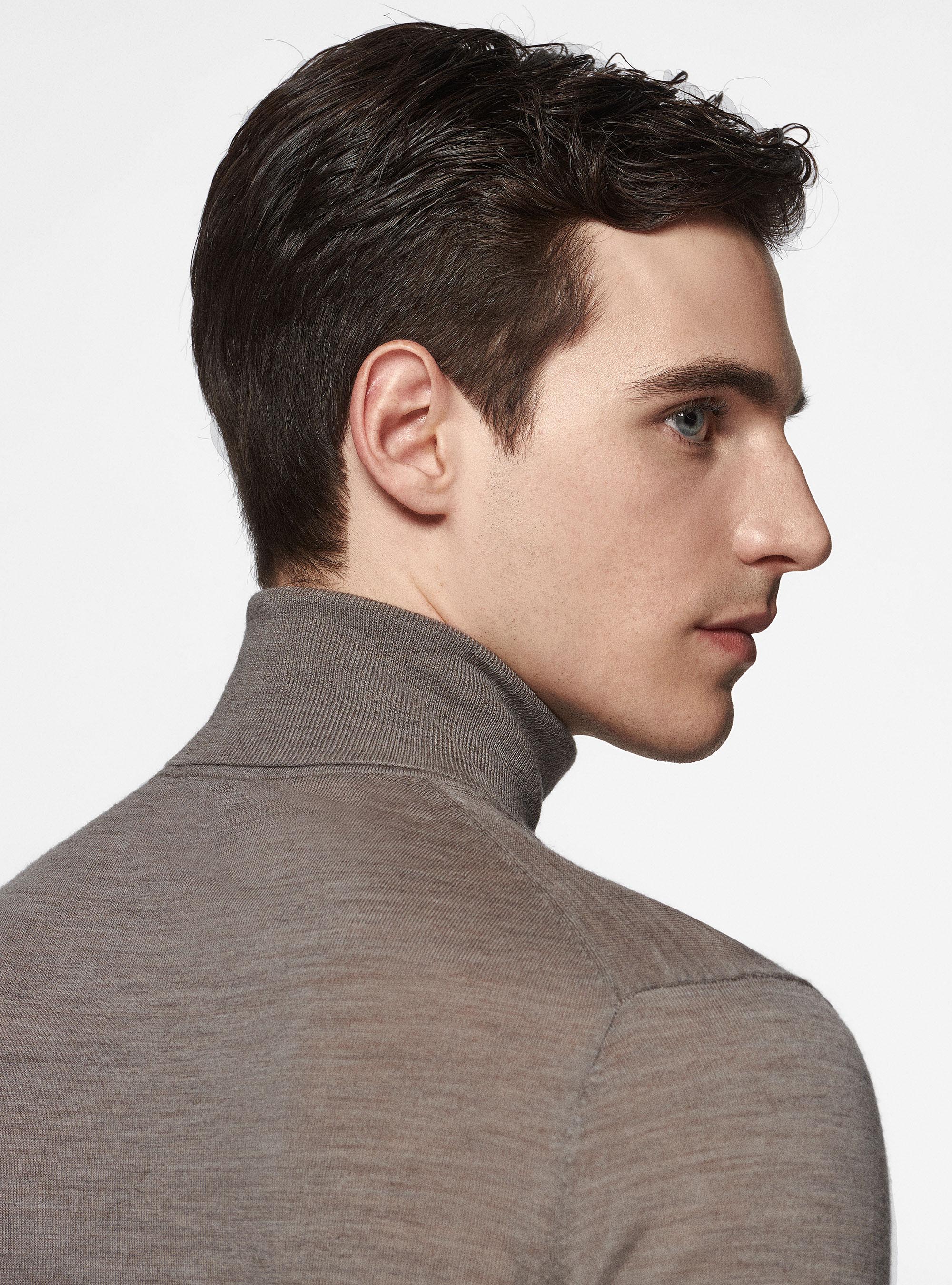 Dolcevita in pura lana merino extrafine, FANGO