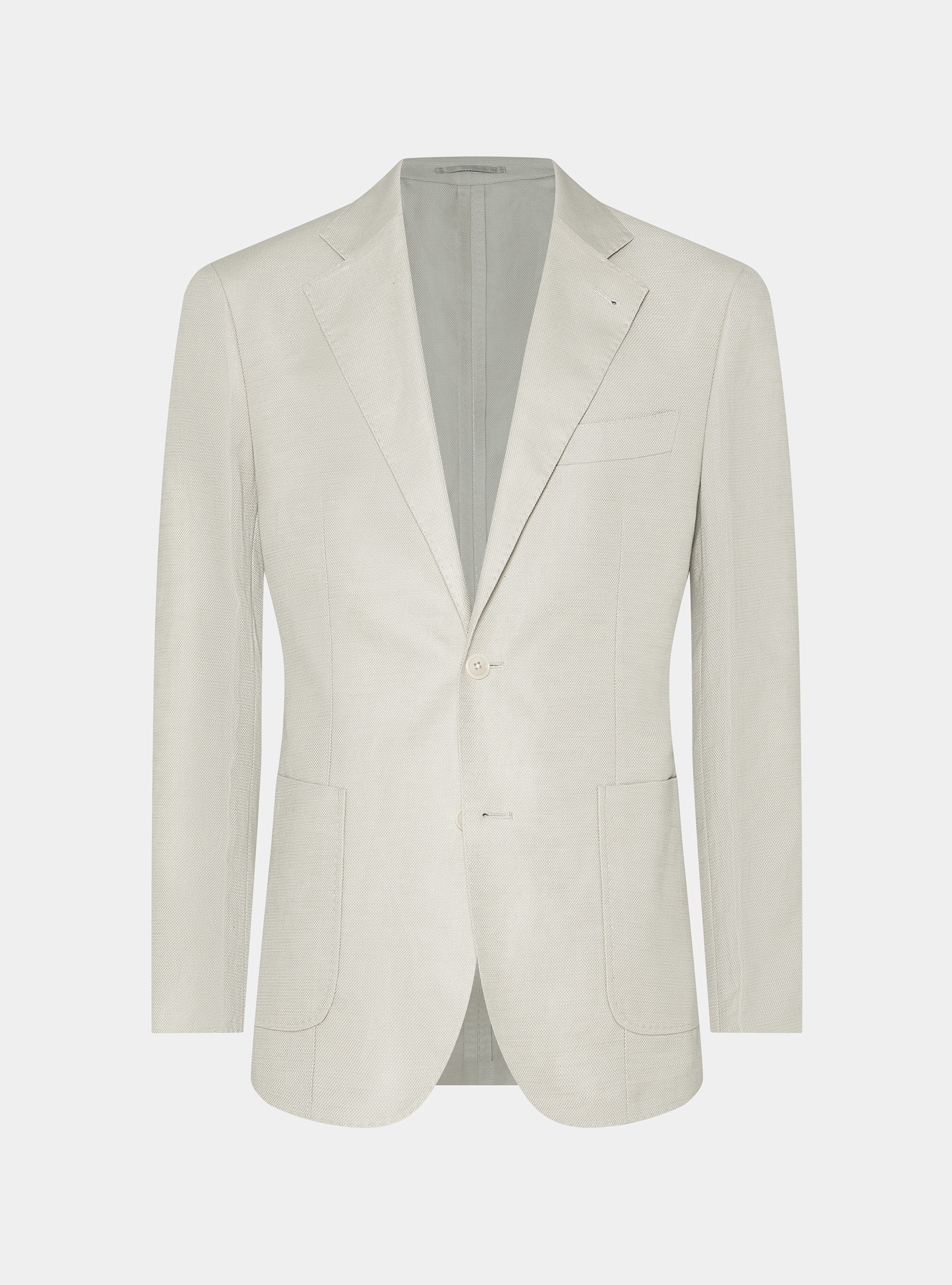 Giacca in cotone e lino, ECRU